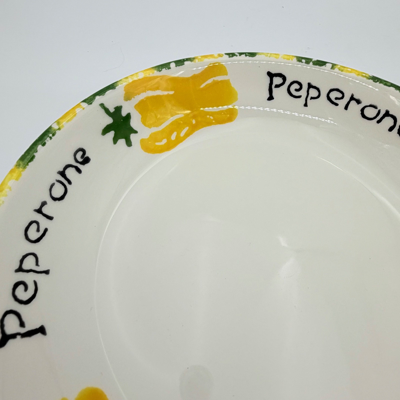 Pier 1 Pomodoro Pasta Bowl Set 5 Pc Italy Aglio Mixed Vegetables Hand Painted