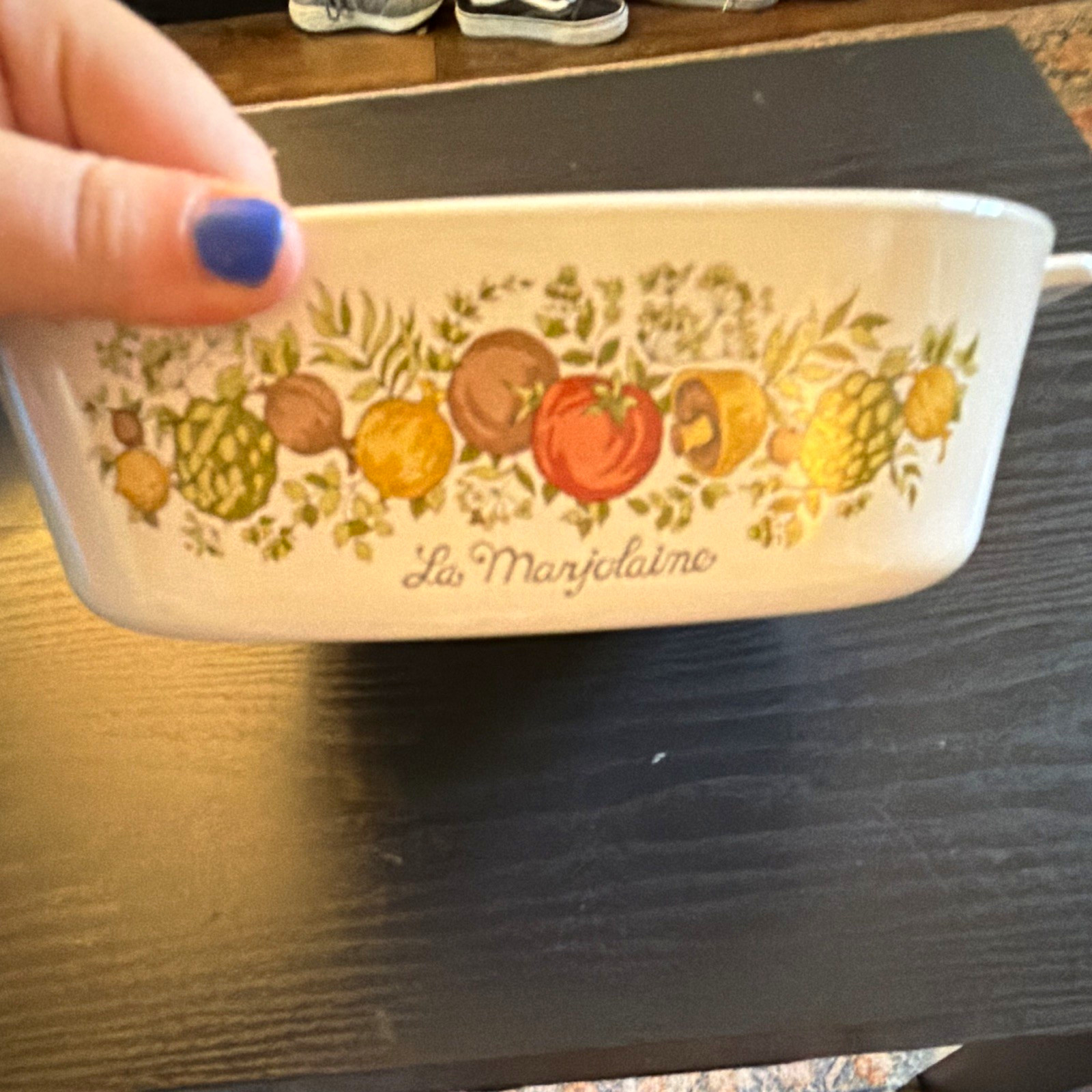 CorningWare La Marjolaine 1.5 Qt Square Glass Casserole w/ Handle A-2-B