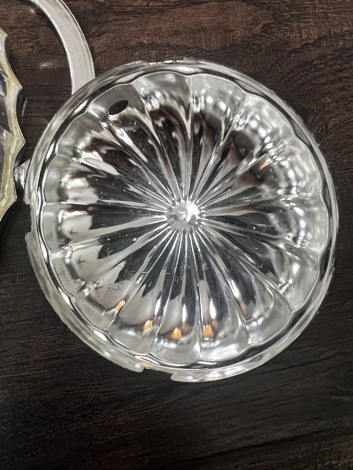 VTG Queen Anne Silverplated & Crystal Relish Tray W/lid Made In England Holiday