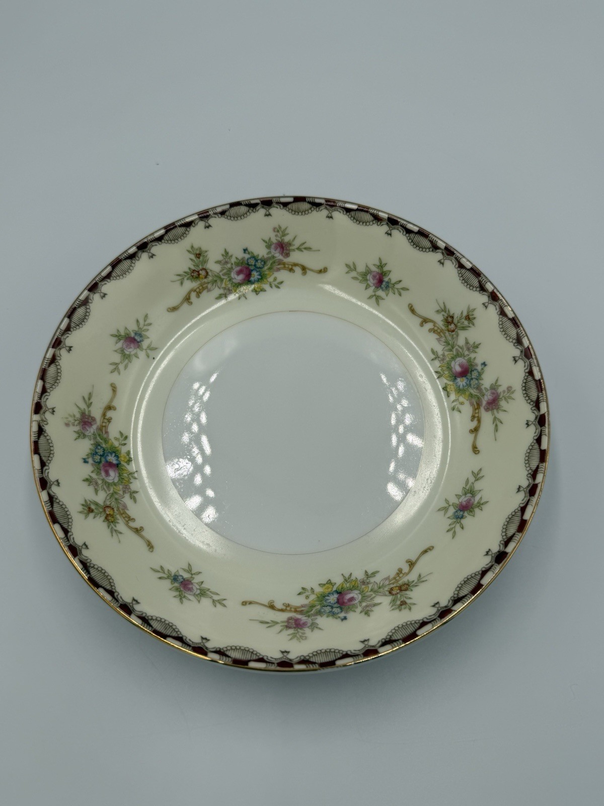 Vintage NSP China Meito China Salad Bowl Hand Painted 7.5 Inches