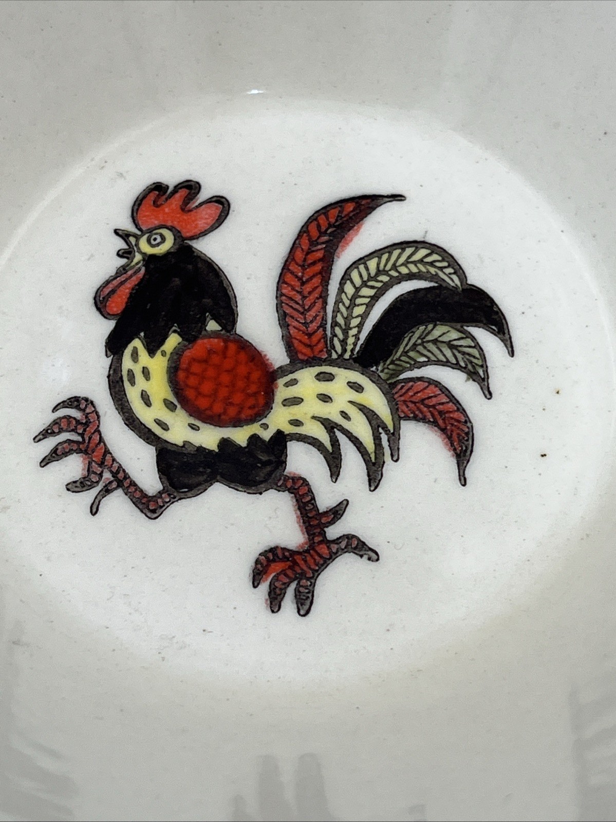 Metlox Poppytrail California Red Rooster 7.25” Serving Bowl Vintage
