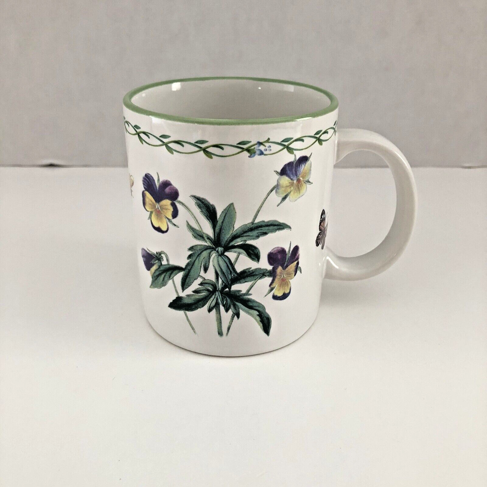 Studio Nova Garden Bloom Y2372 Stoneware Mug Floral with Butterflies and Bees