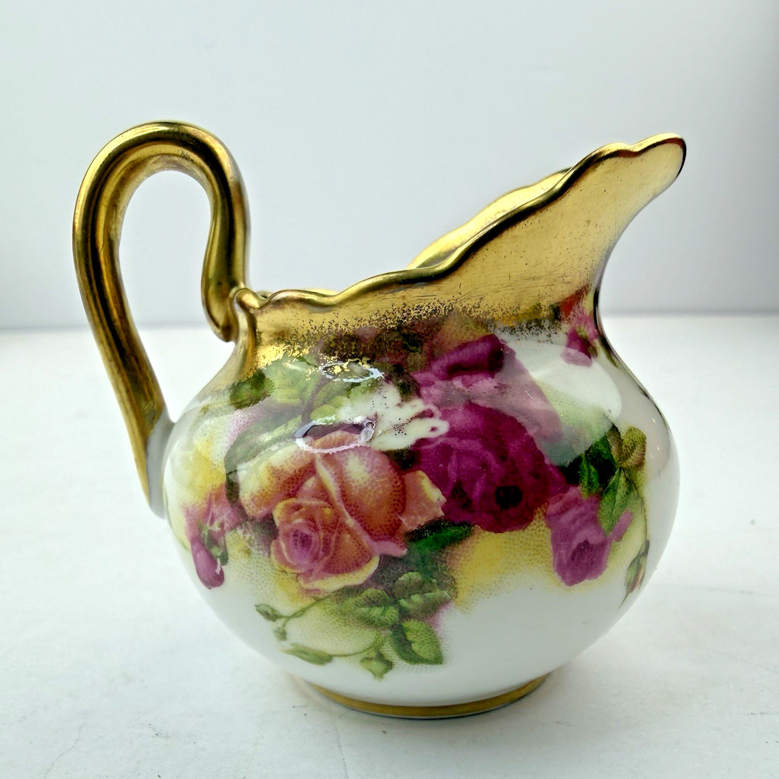 Golden Rose Royal Chelsea English Bone China Creamer And Sugar Bowl
