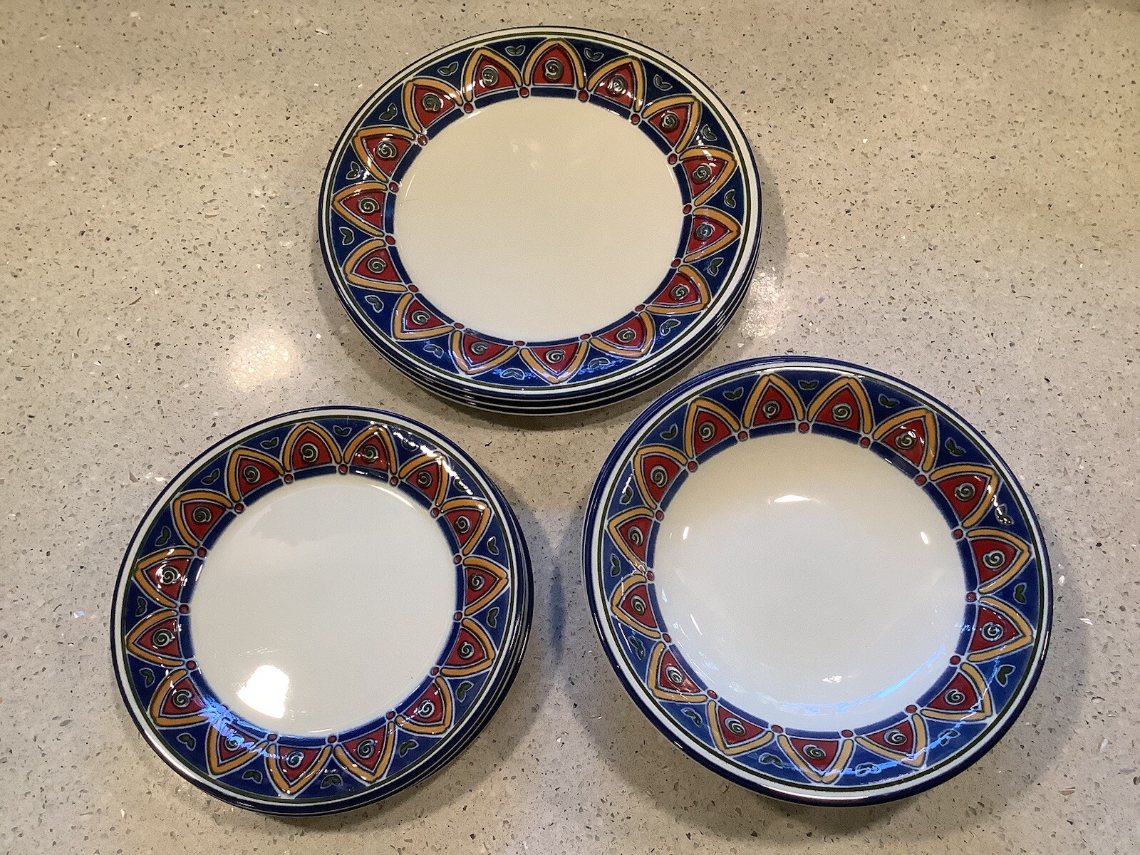 Vintage PIER 1 ENGLAND , “ANGLETERRE” Ceramic Pottery Assortment 11 Total