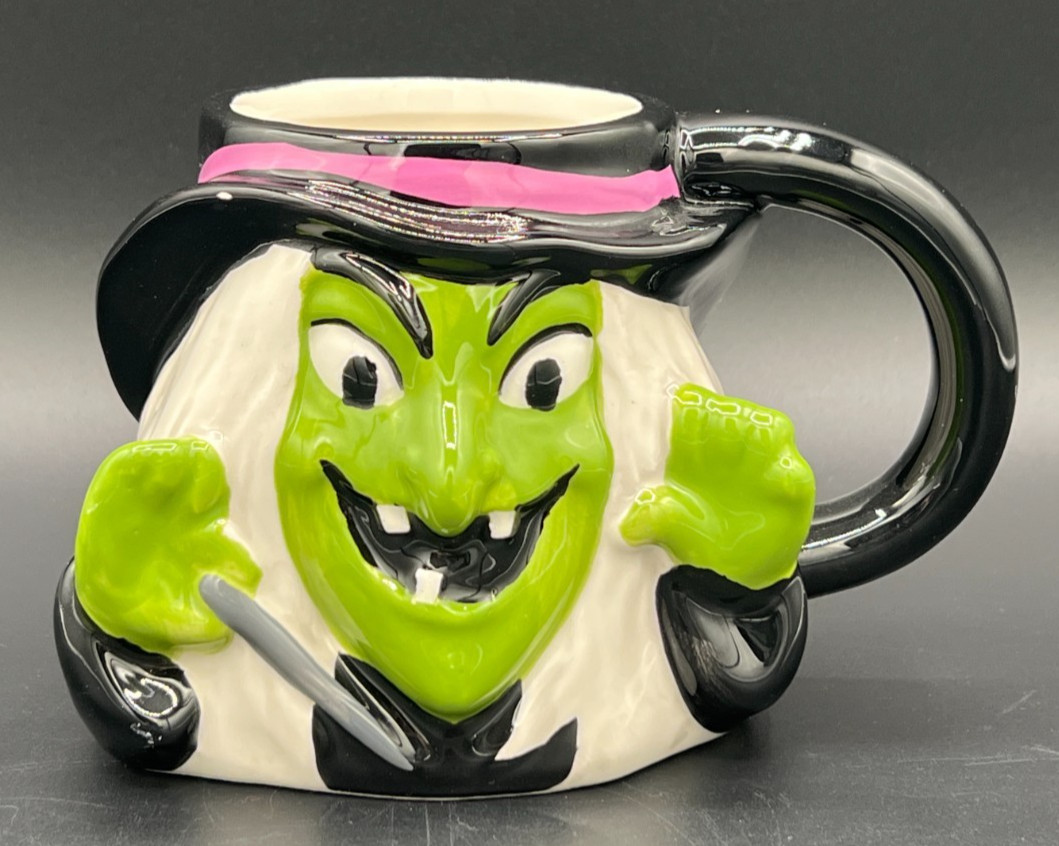 Target Hyde & EEK Figural Green Witch Earthenware Mug 15oz ~ Halloween NEW