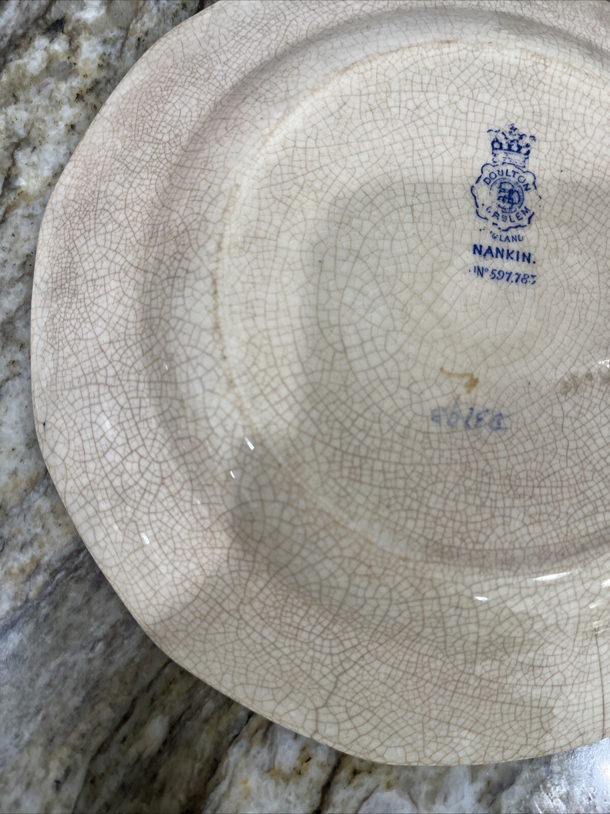 Antique Vtg Doulton of Burslem Salad Plate NANKIN 7 3/8″ circa 1912