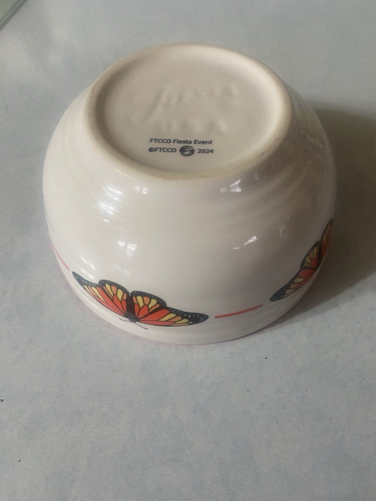 Fiestaware Monarch Bistro Bowl In White 5 1/2 Inches Across. 2024 Conference Exc