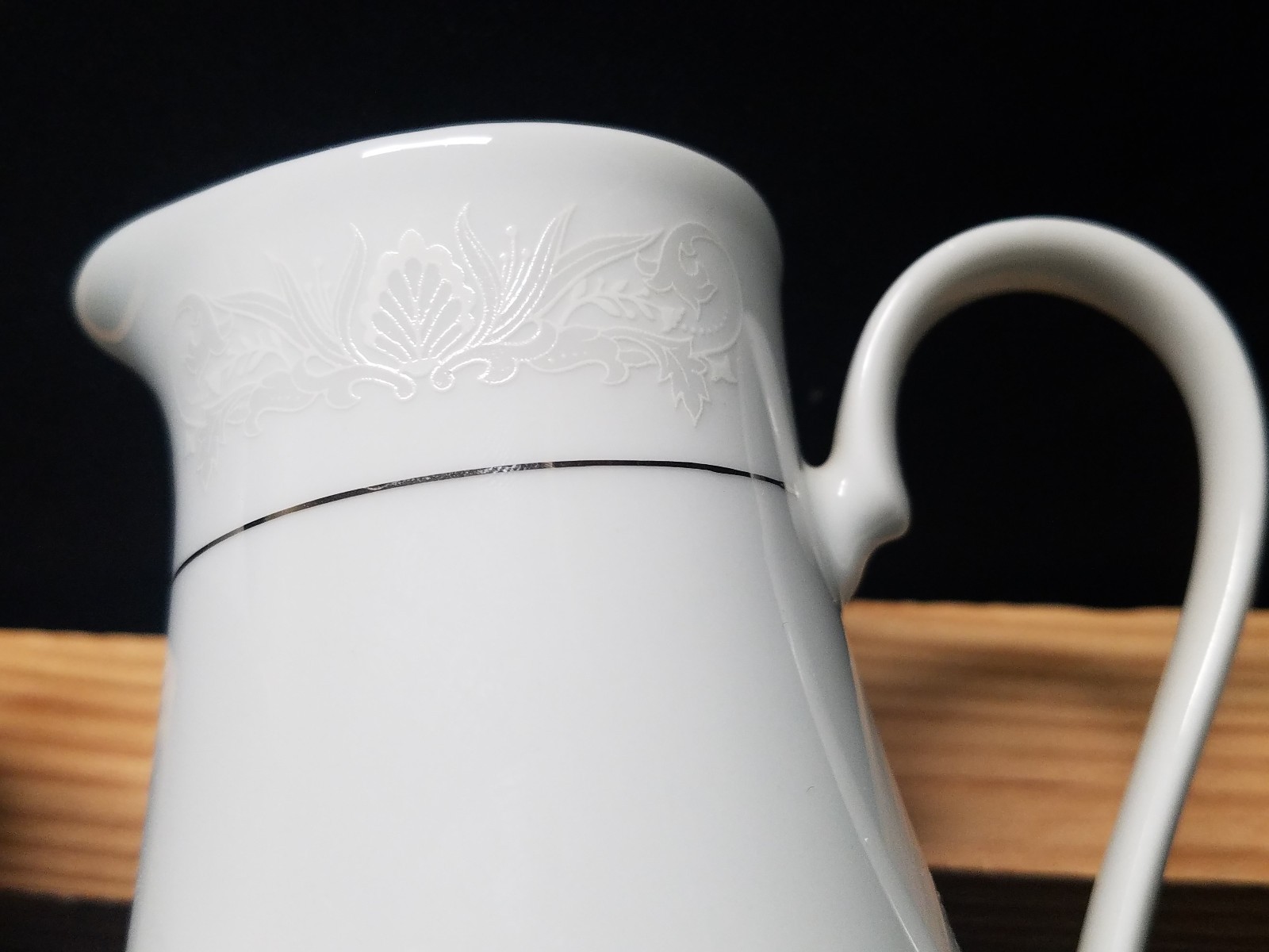 Crown Ming Fine China Royal Palm Creamer and Sugar Bowl