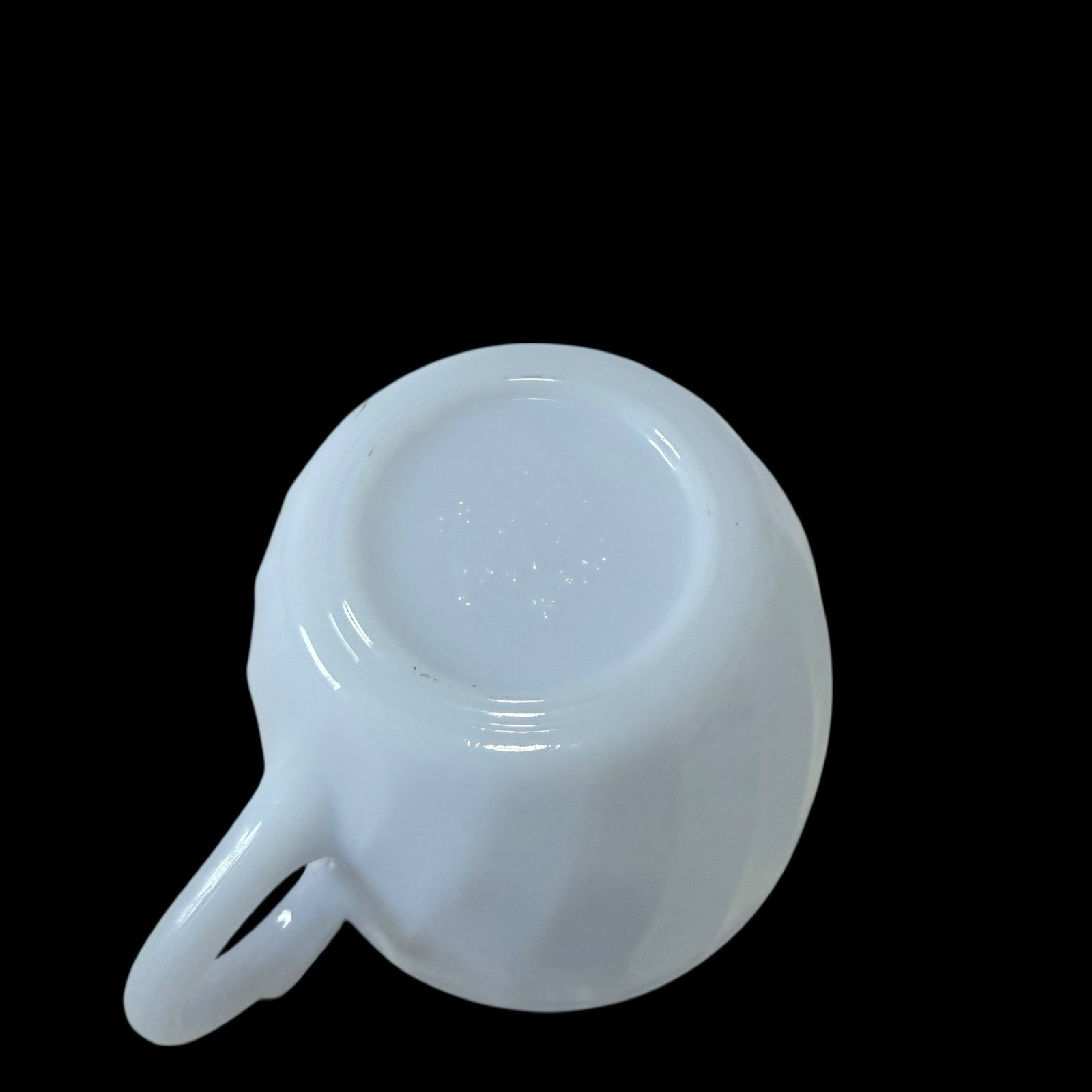 Fire-King Glass Light Blue Azurite Swirl Creamer Cream Pitch Vintage Preowned