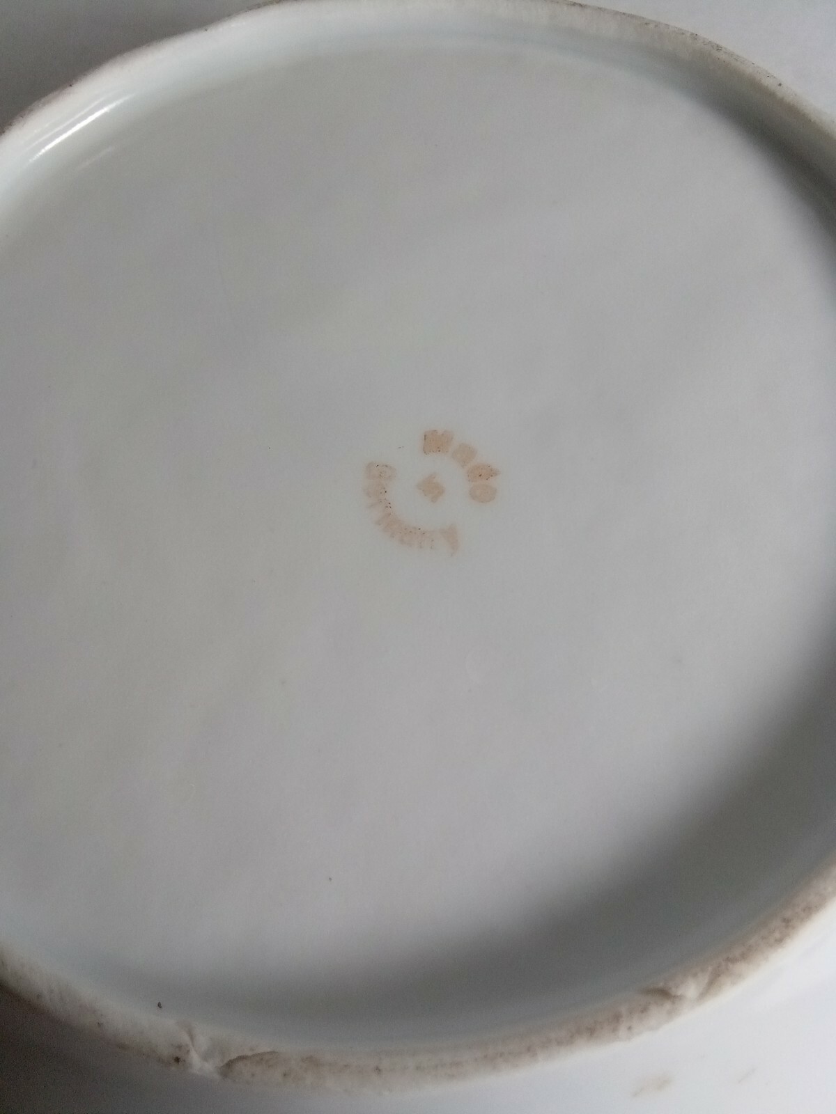 Porcelain Shallow Sauce Dish Pink Roses Germany