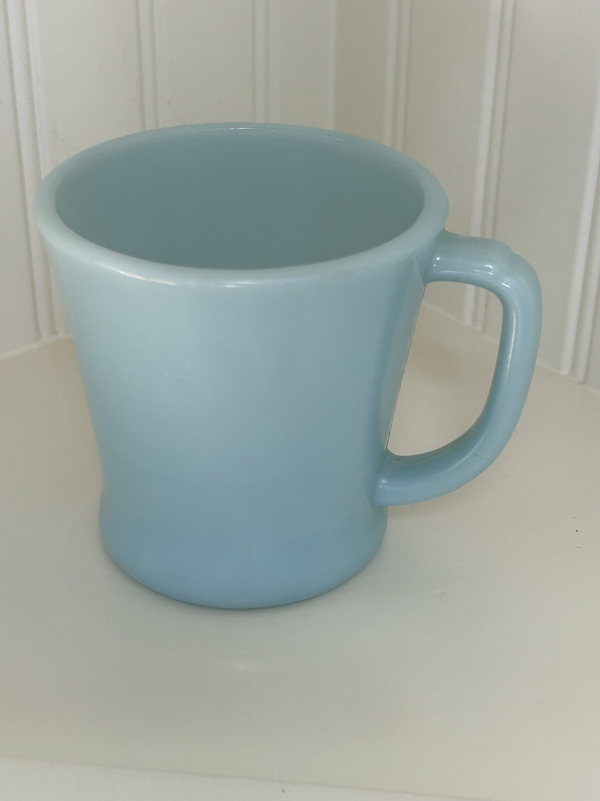 Vintage Fire King Turquoise 8 Ounce D Handled Mug 1956-1959
