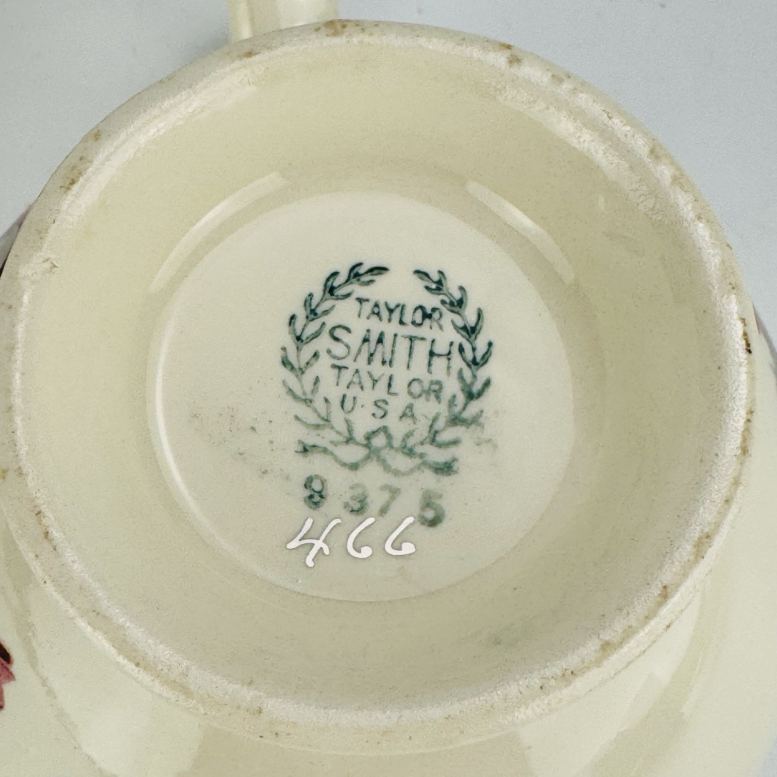 Vintage Taylor Smith Taylor 9378 Creamer Covered Sugar Bowl Floral TS&T