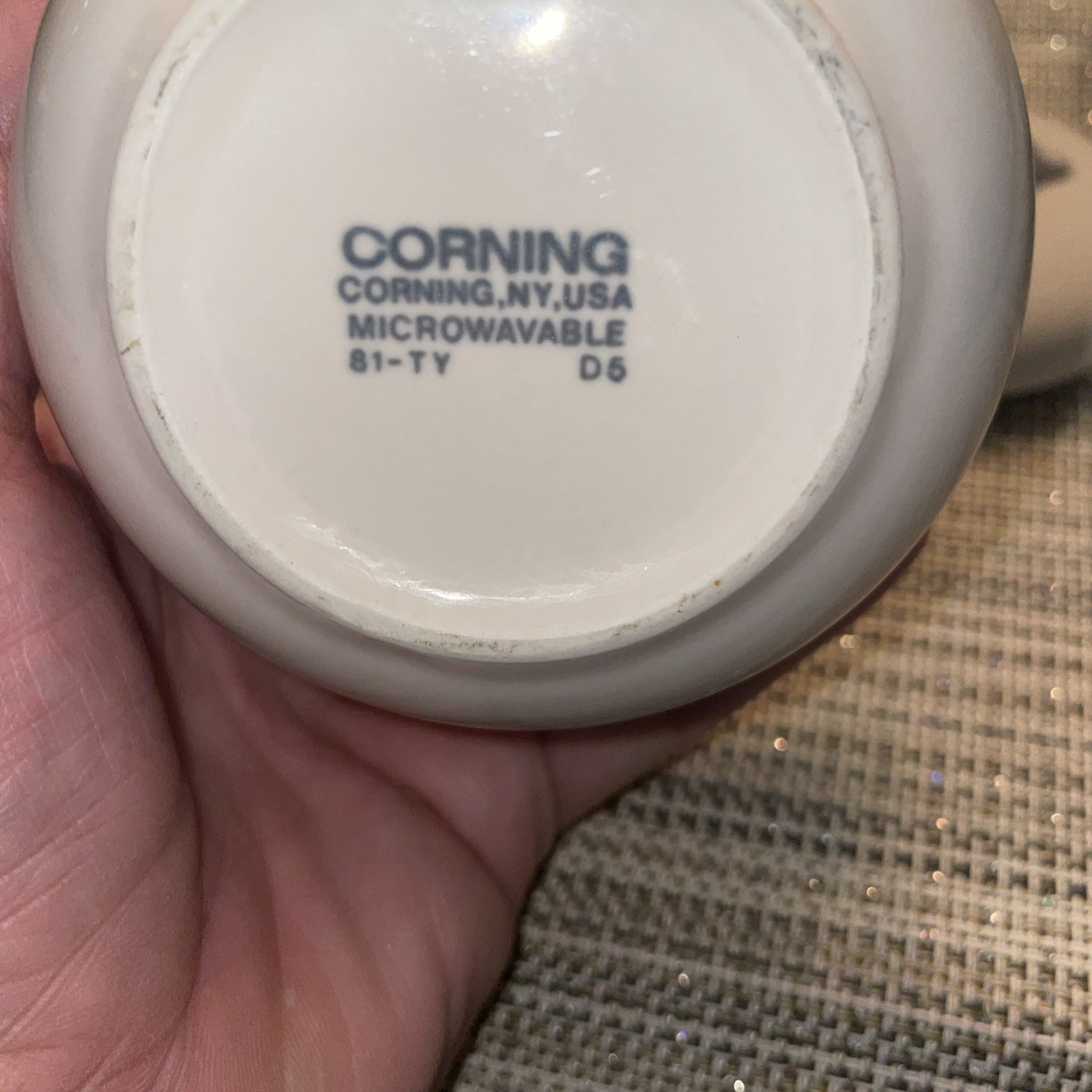 Corelle by Corning SANDSTONE Sugar Bowl w Lid and Creamer-Vintage !