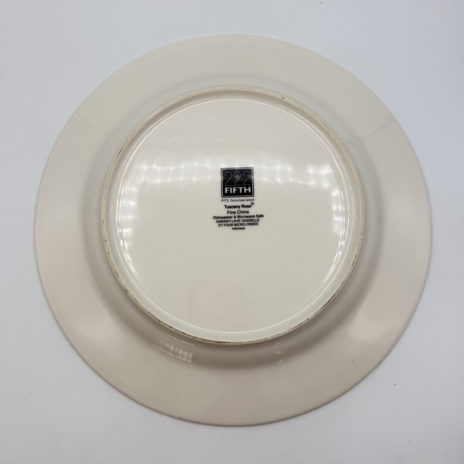 222 Fifth Tuscany Rose Chop Plate Round Platter Porcelain Fine China Floral 12″