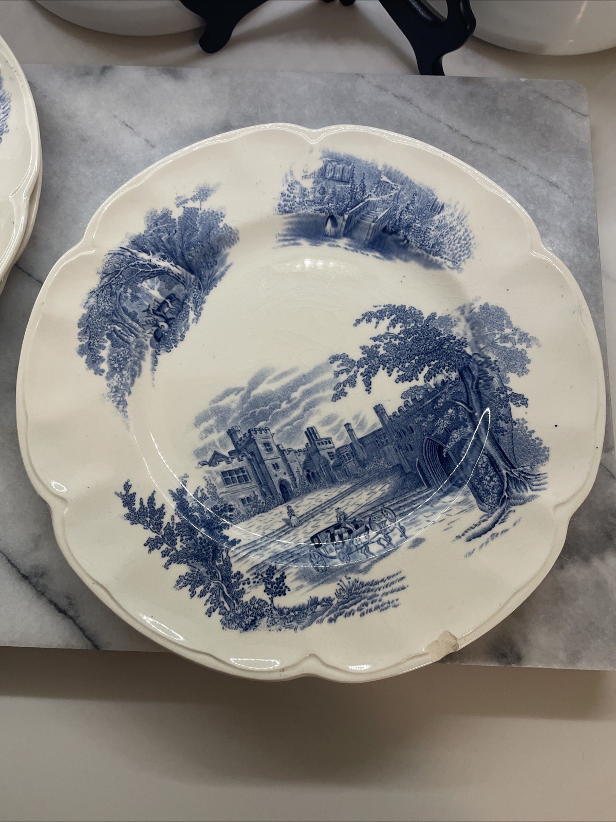 Vintage 1960s-1970s Hadden Hall Plates 3-9” And 3-10” Set Of 6.