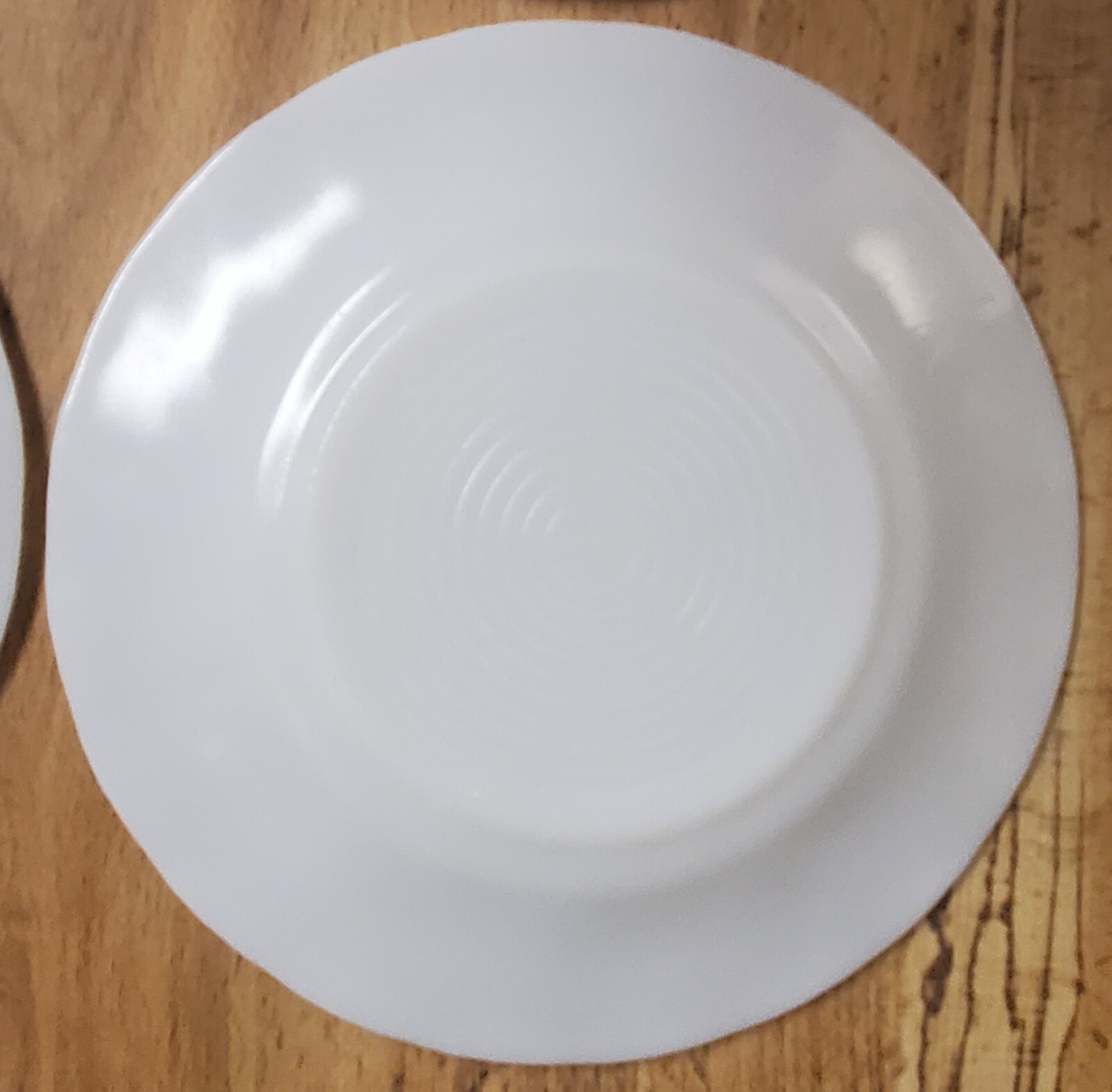 Set of 4 – Unbranded Vintage Dinnerware – Solid White 6″ Plates