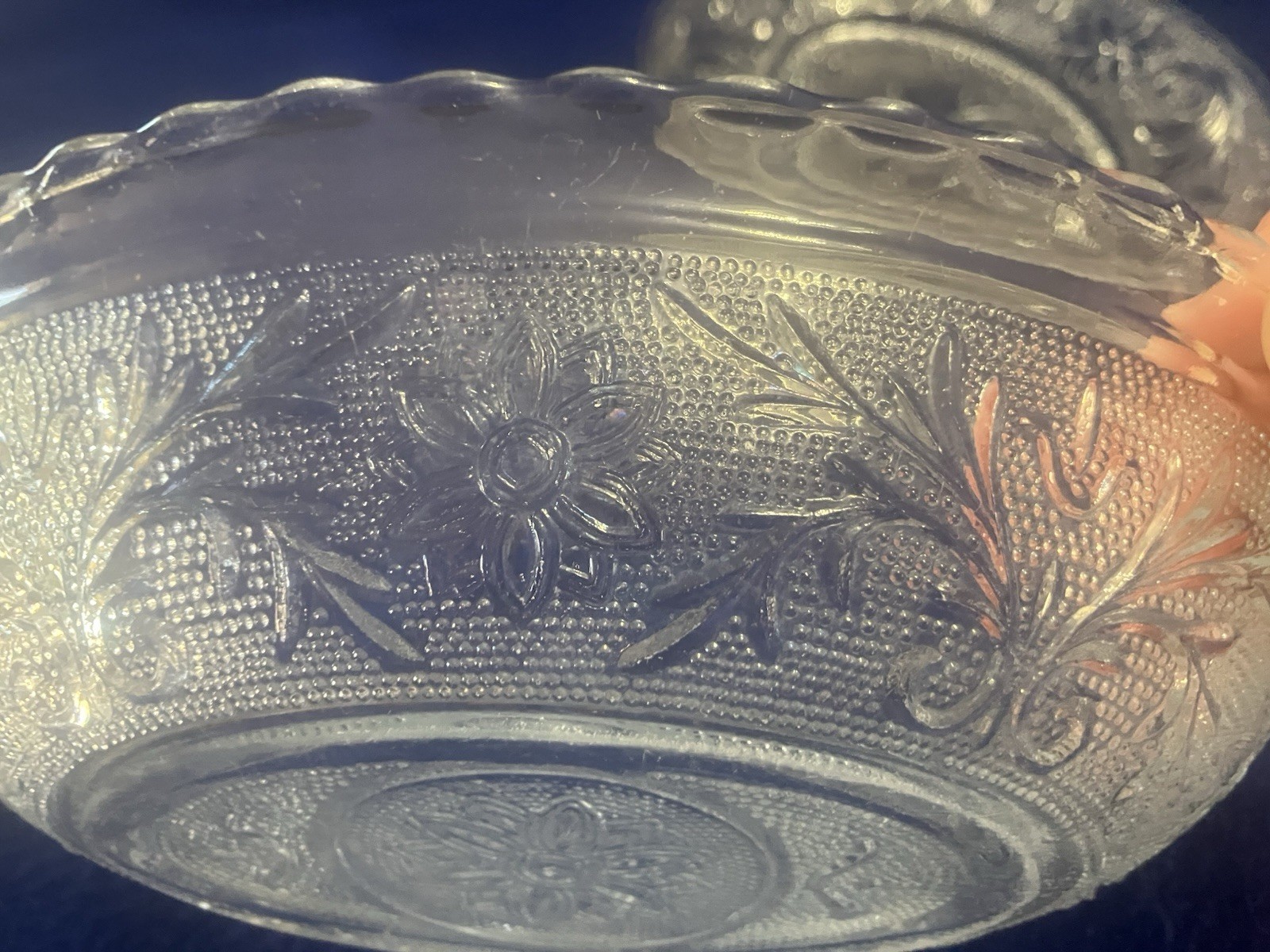 Tiara Exclusives Indiana Glass Snack & Serving Sandwich Glass – 4 Pieces, 1970s