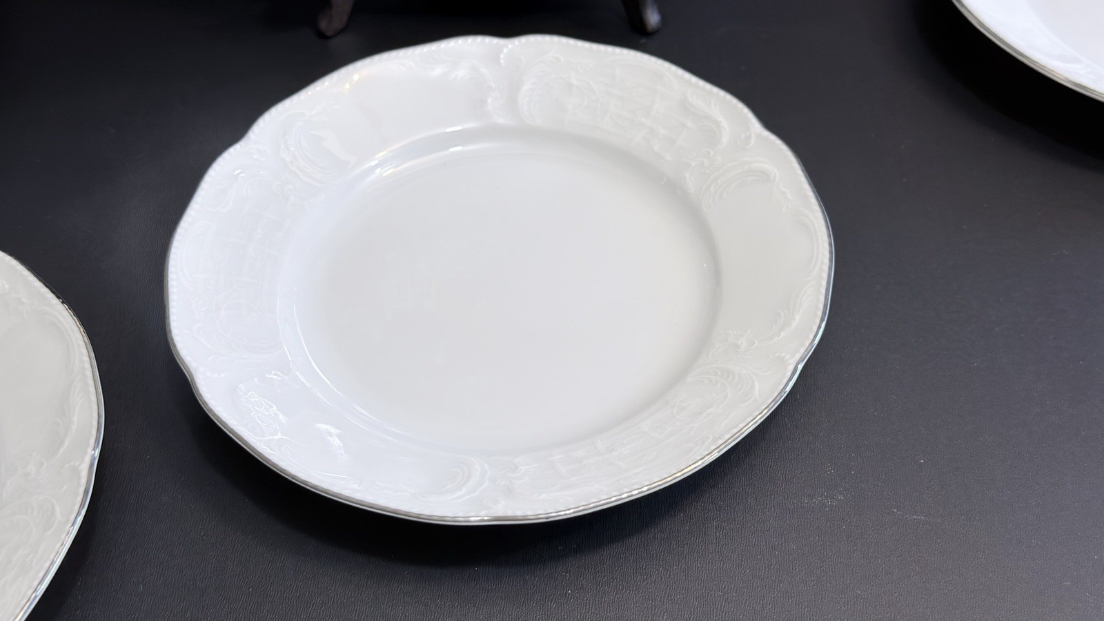 VTG Rosenthal Germany Sanssouci White Embossed 15Pc Dinner Set 5place Setting EC