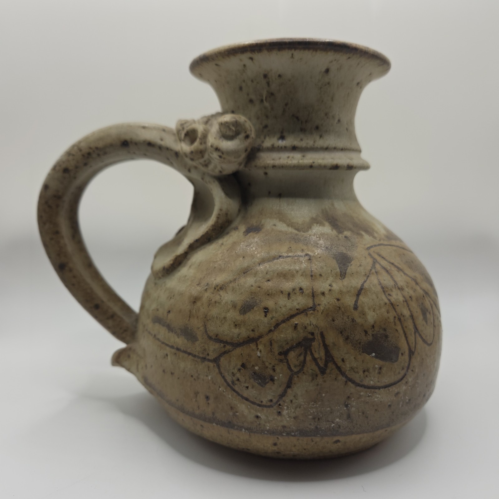 Vintage Studio Art Pottery JOHN SCHULPS Vessel 6.5in