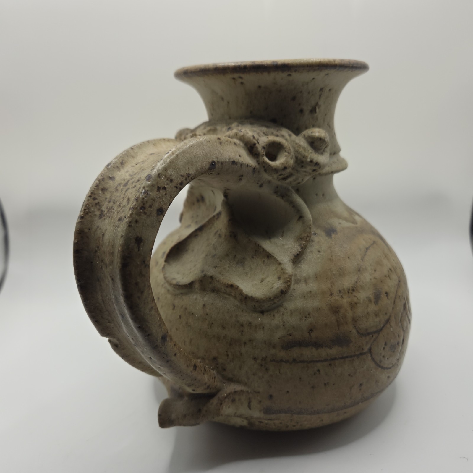 Vintage Studio Art Pottery JOHN SCHULPS Vessel 6.5in
