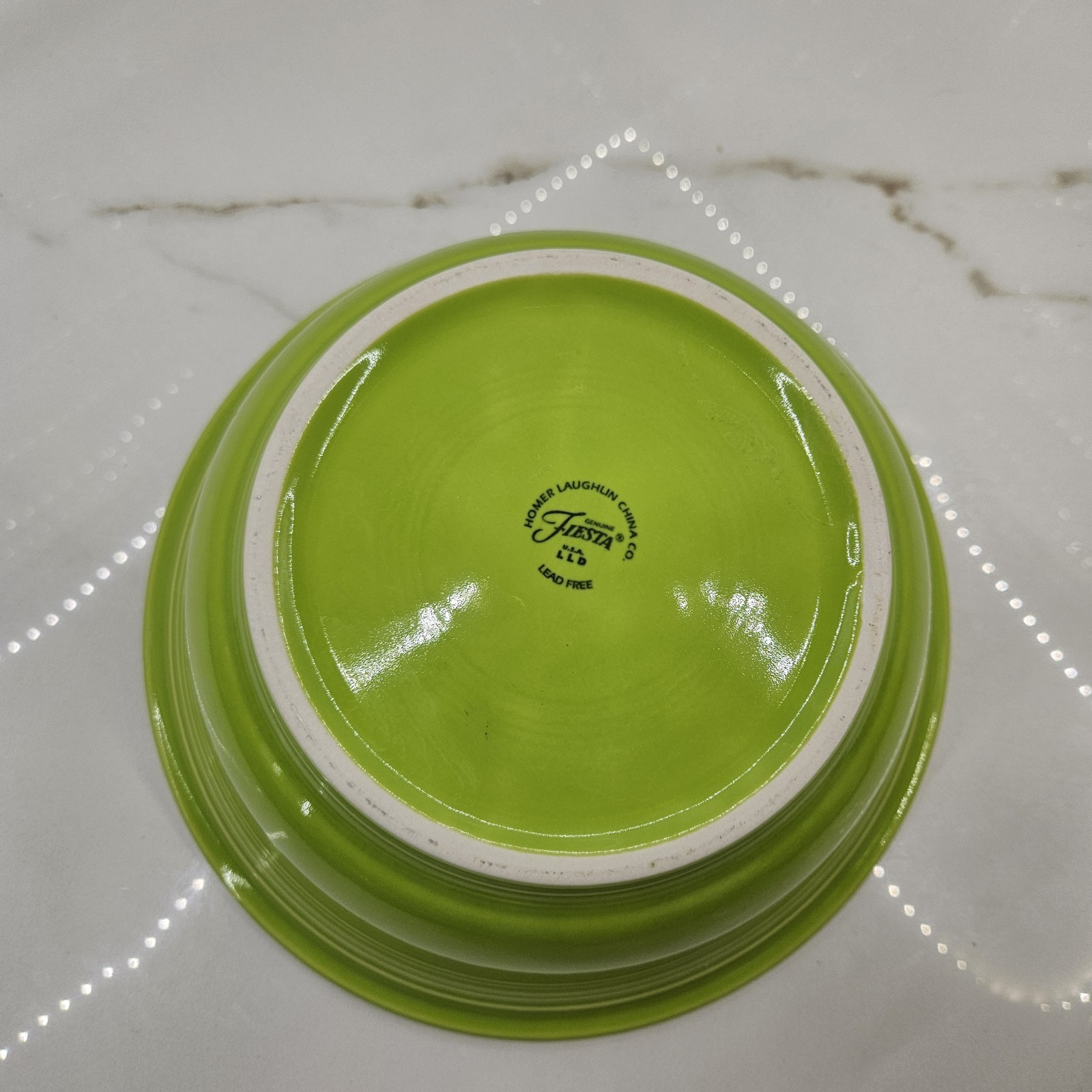 VTG Fiesta Chartreuse Green Round Covered Casserole Dish 2 Qt 9″ w/Lid HL 1997