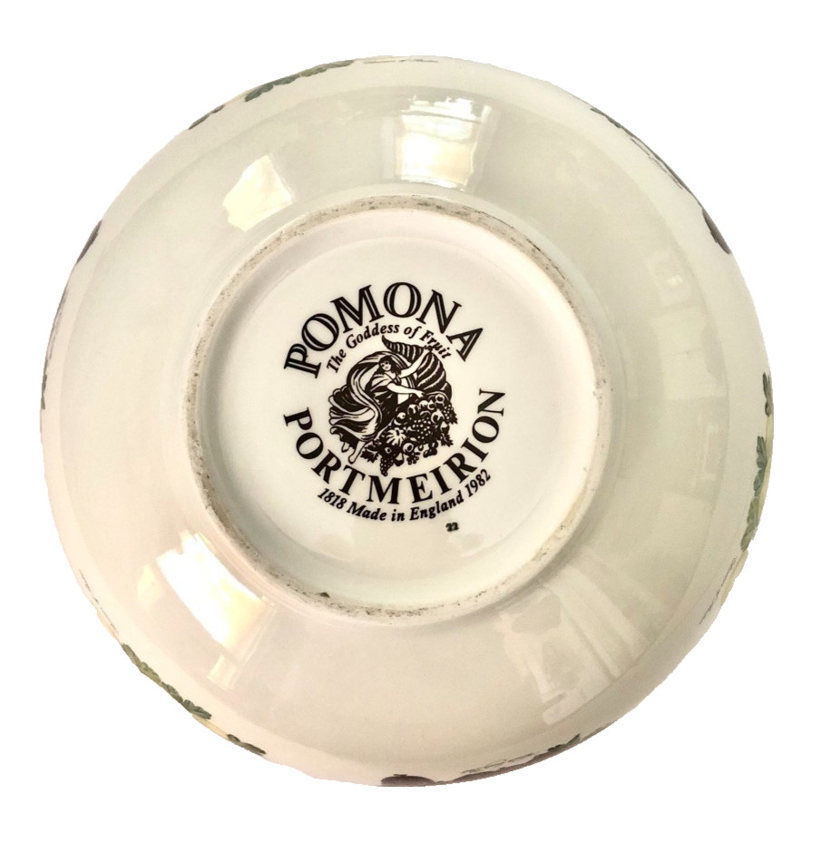 PORTMEIRION Pomona Large SERVING / Mix BOWL “Goddess of Fruit” 11″ x 5″ England