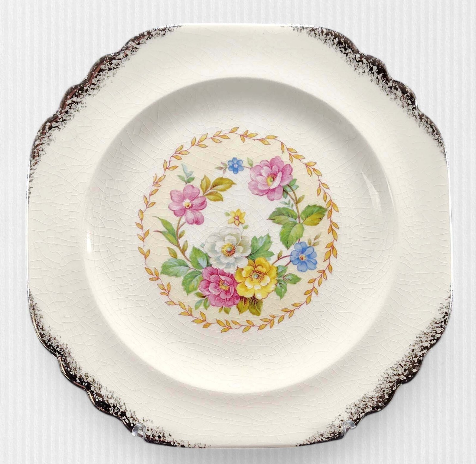 3 Pc Mismatched Plate Platter Collection Farmhouse Cottage Gallery Wall