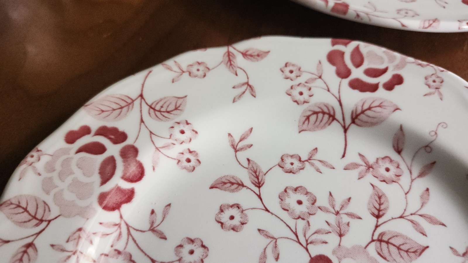 Set Of 6 Staffordshire J & G Meakin Salad Plate Victoria Rose England Dessert