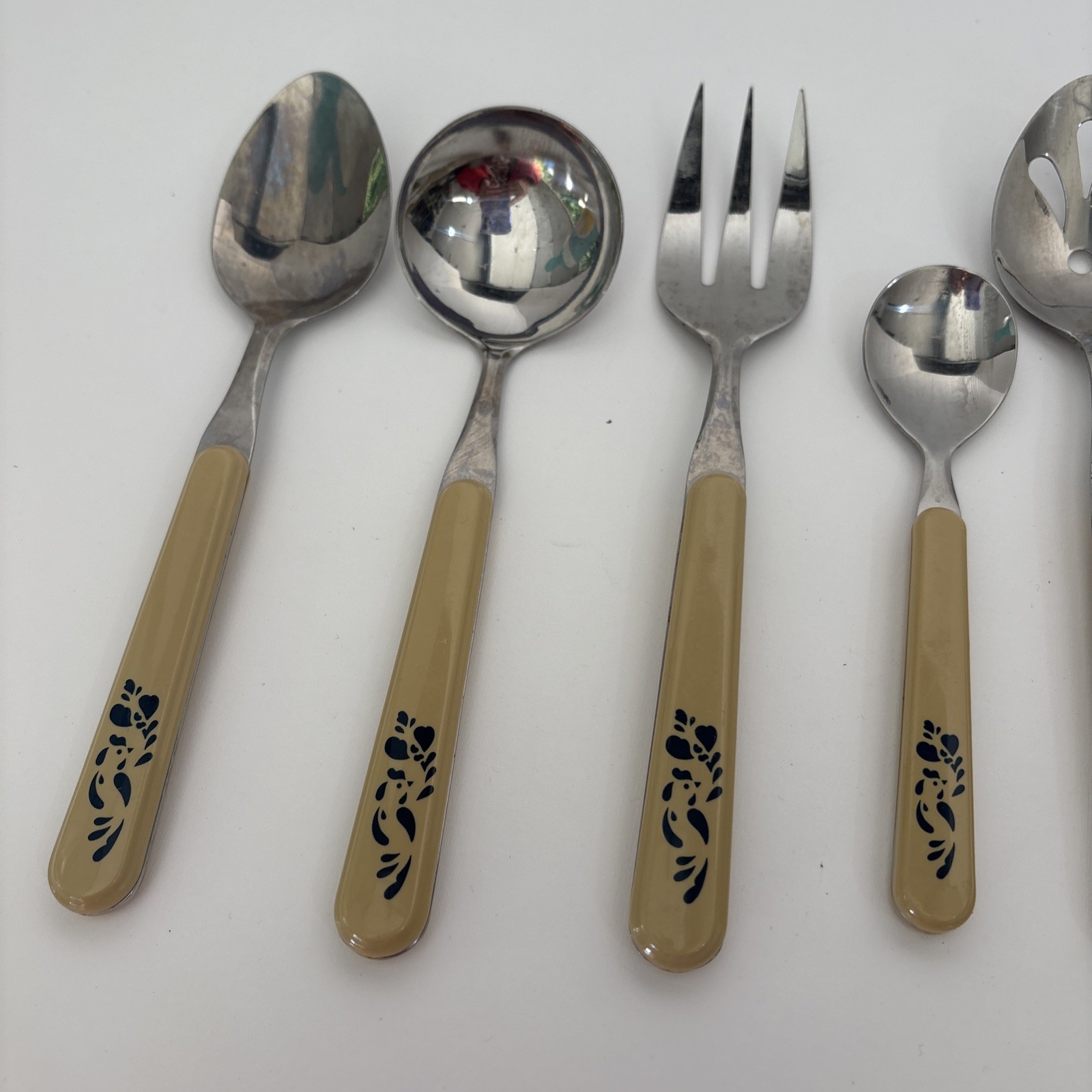 PFALTZGRAFF FOLK ART FLATWARE STAINLESS FORKS SPOONS BUTTER KNIFE
