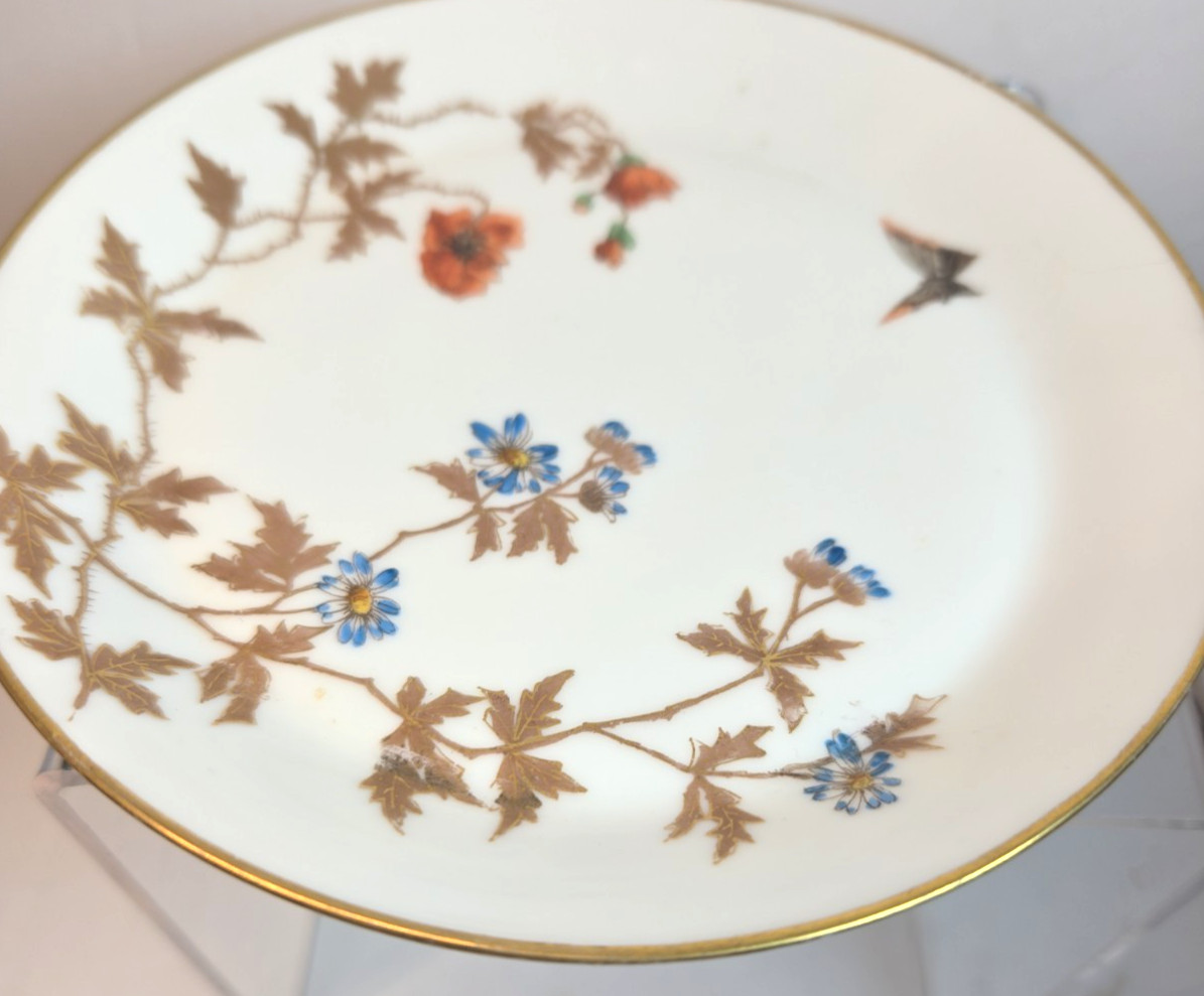 Antique Havilland Porcelain Teacup Saucer Set CFH GDM Limoges France 1890s