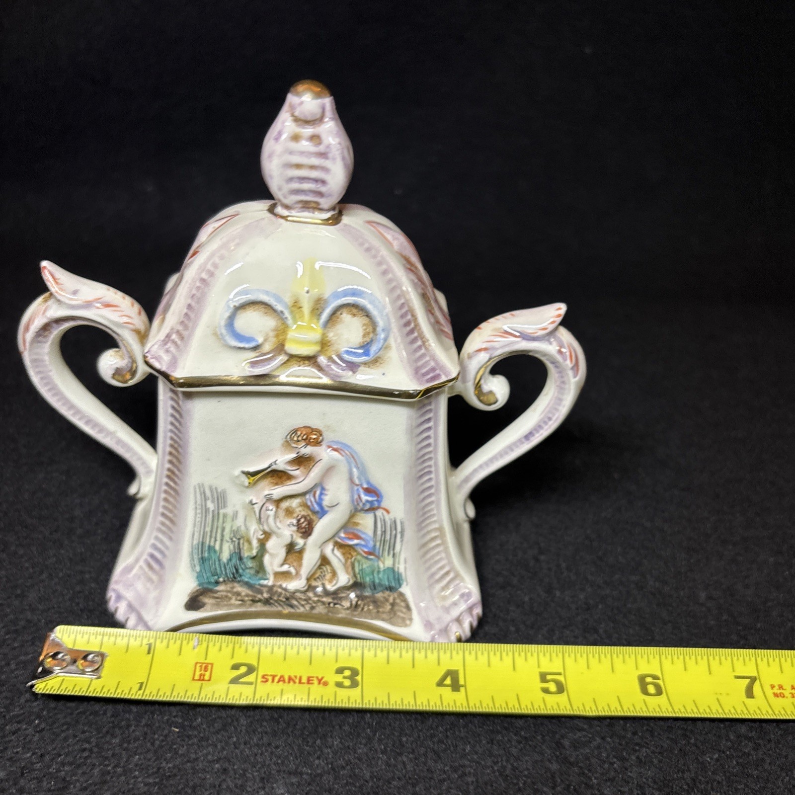 27 Pc R Capodimonte Italy Cherub Demitasse Espresso Tea Coffee Set