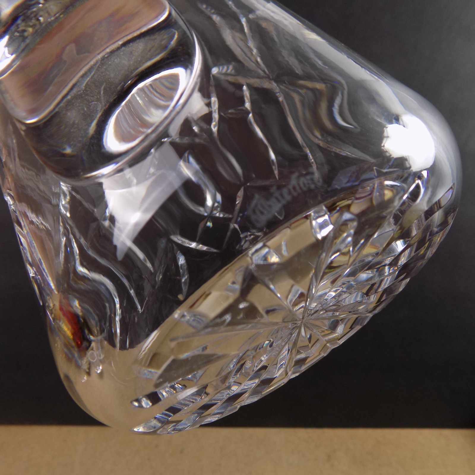 Waterford Crystal Pitcher Vintage Cut Diamond Ireland VGC 6.75″ Tall