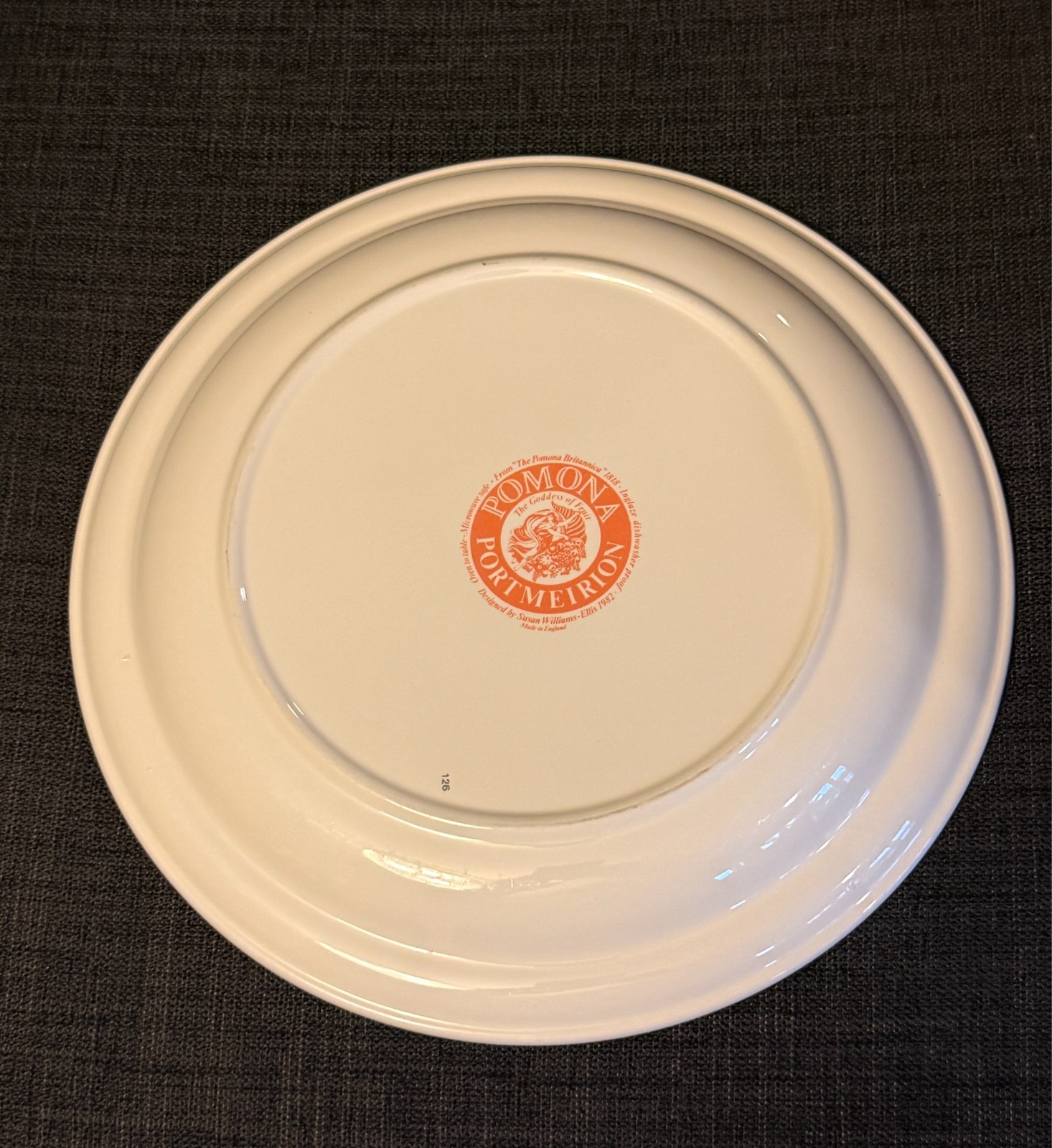 Portmeirion Pomona 2 Dinner Plates Currant & Peach 1 Salad Cherry No Border Engl