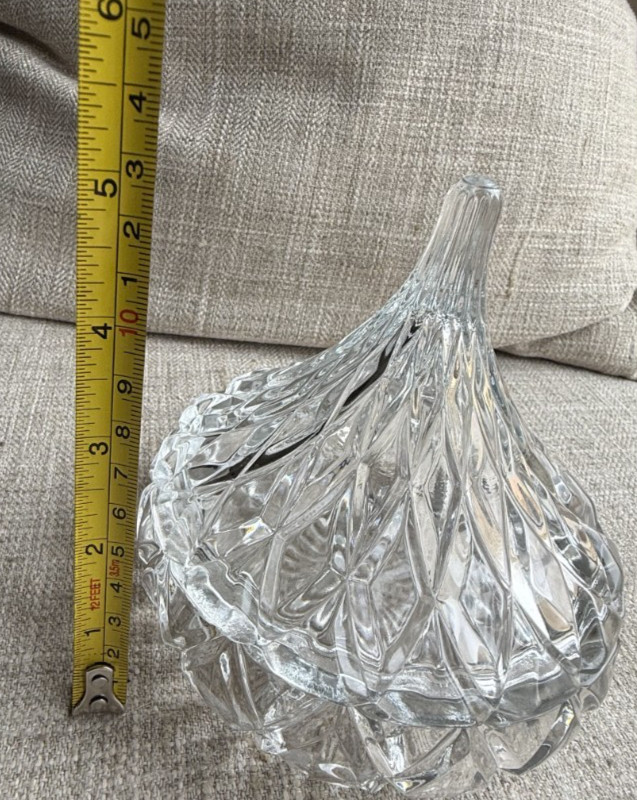 Hershey’s Kiss Clear Glass Trinket/Candy Dish with Lid