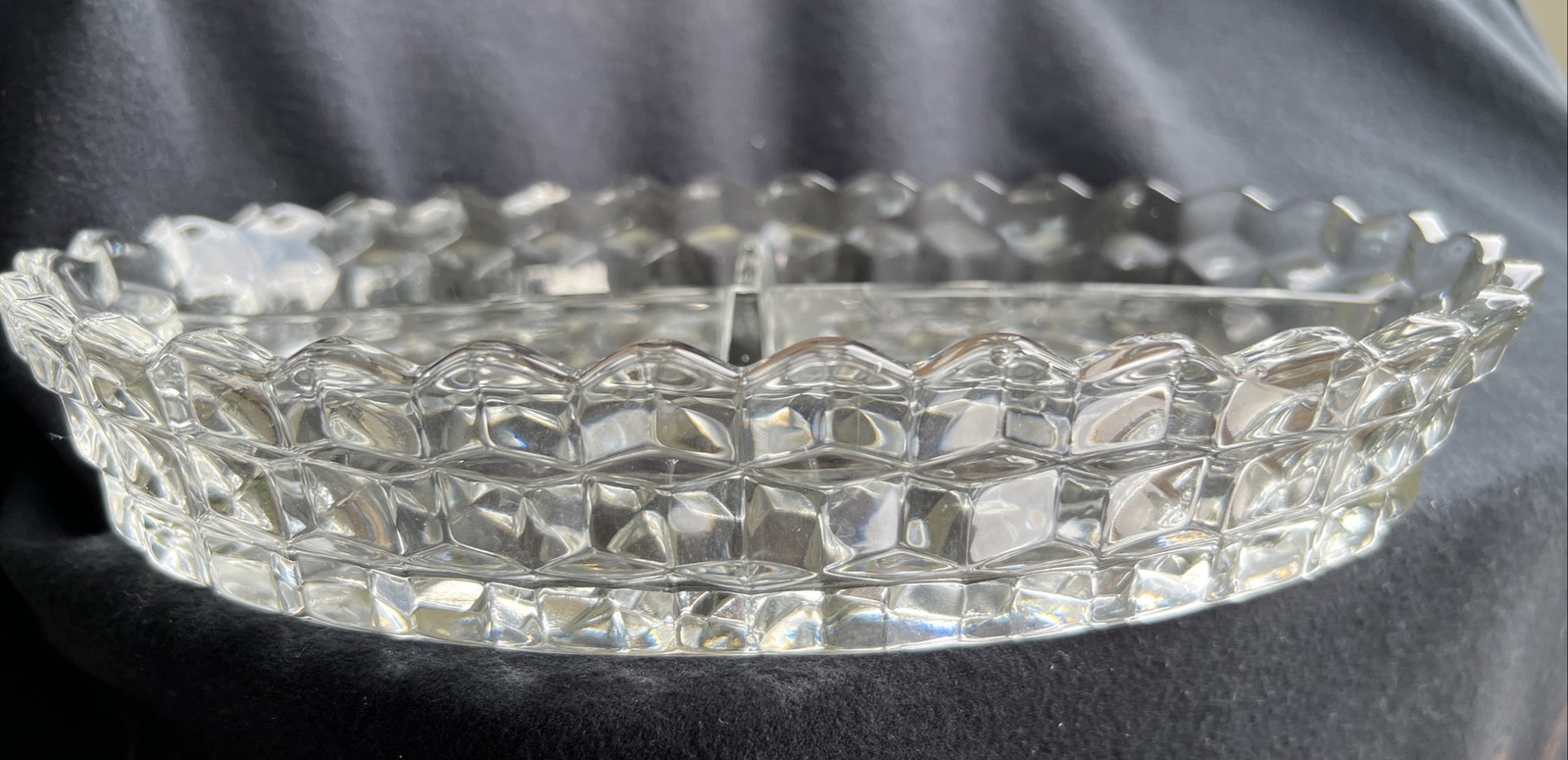 Fostoria Oval3-part Divided Relish Dish