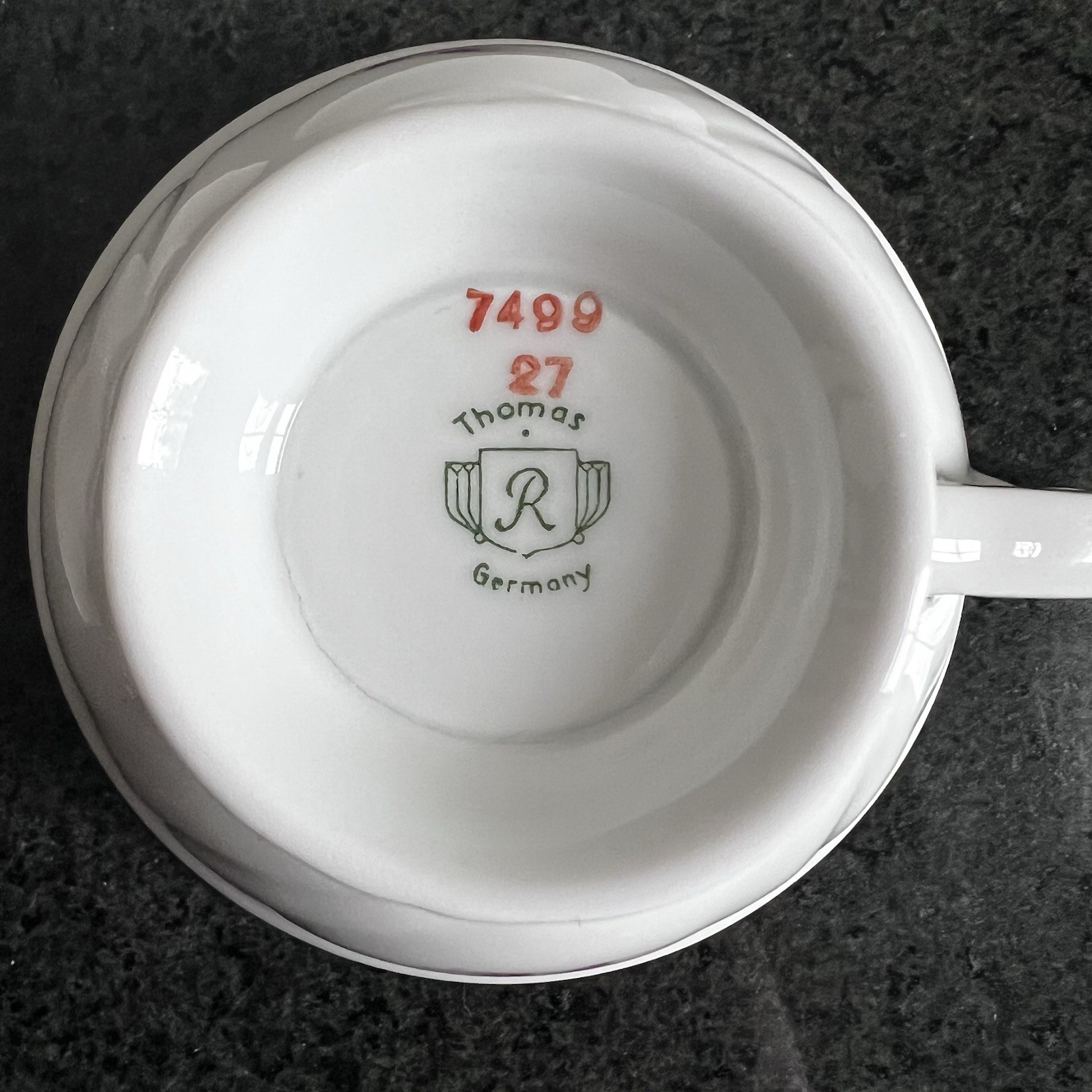 Thomas R Germany Porcelain Tea Cup, Saucer, Dessert Plate Trio Set of 5