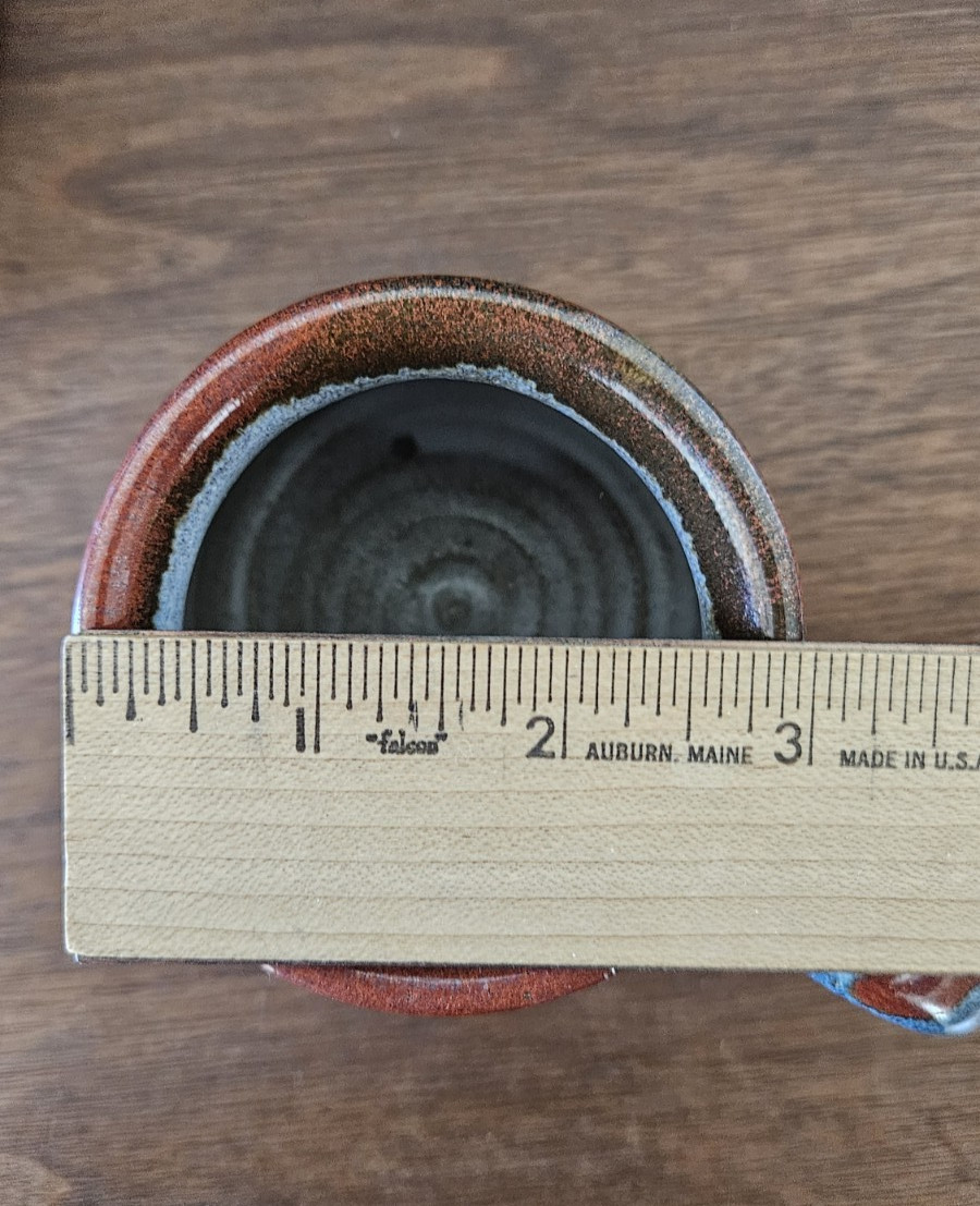 2 Studio Art Pottery Mugs Alice Sennett Signed Handcrafted Coffee Tea SLO 8 oz