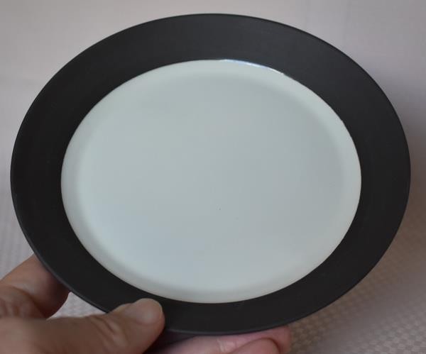 HANDSOME CIRCA 1960’S DANSK SMOOTH FLAMESTONE DARK BROWN BREAD PLATE – HAVE 6