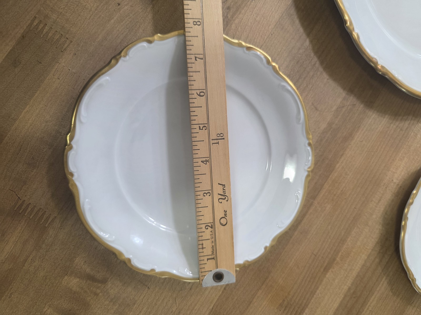 Mitterteich Golden Lark Dinner Salad Bread Plates 10.5″ 8″ 7″ Germany Bavaria