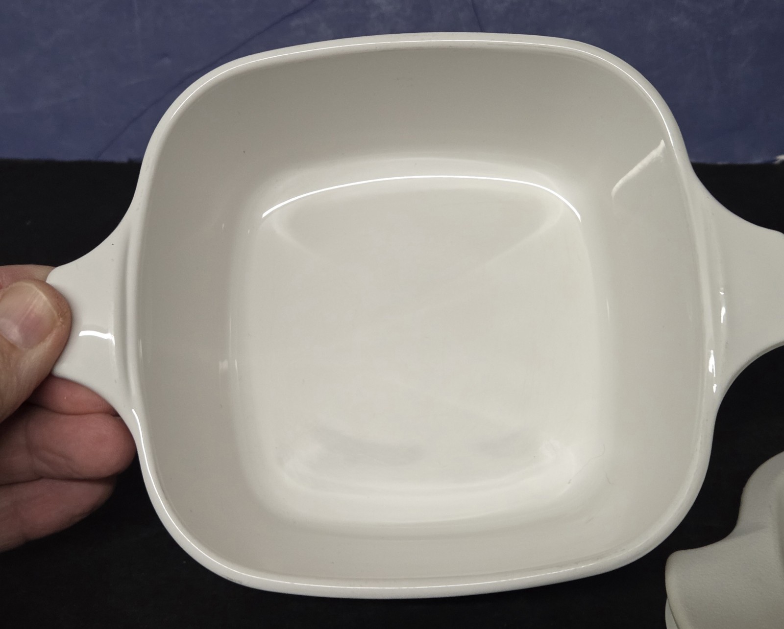 Vintage Corning Ware Cookmates K-PP-43 Small Casserole Dish w/Rubber Snap on Lid