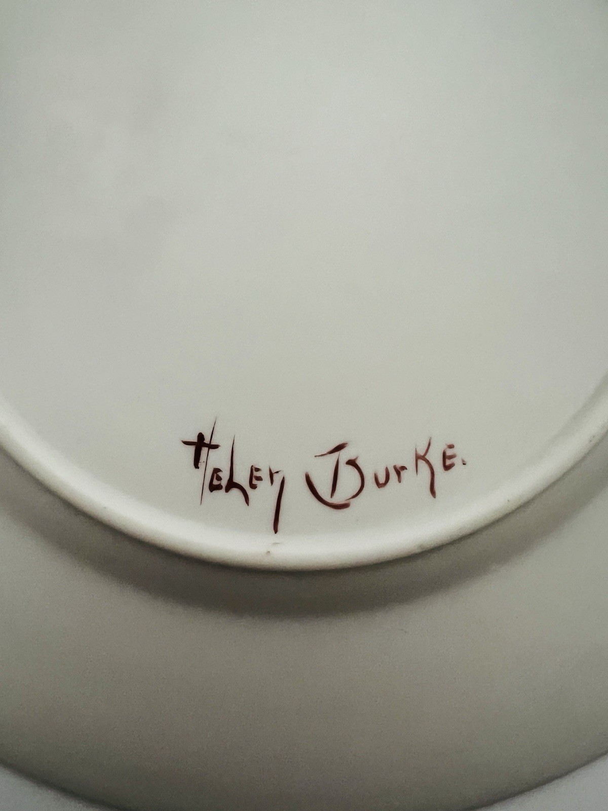 Rare 1950s Pin-up Glamour Girl Trinket Dish 8.5 Inch- Artist Signed Helen Burke