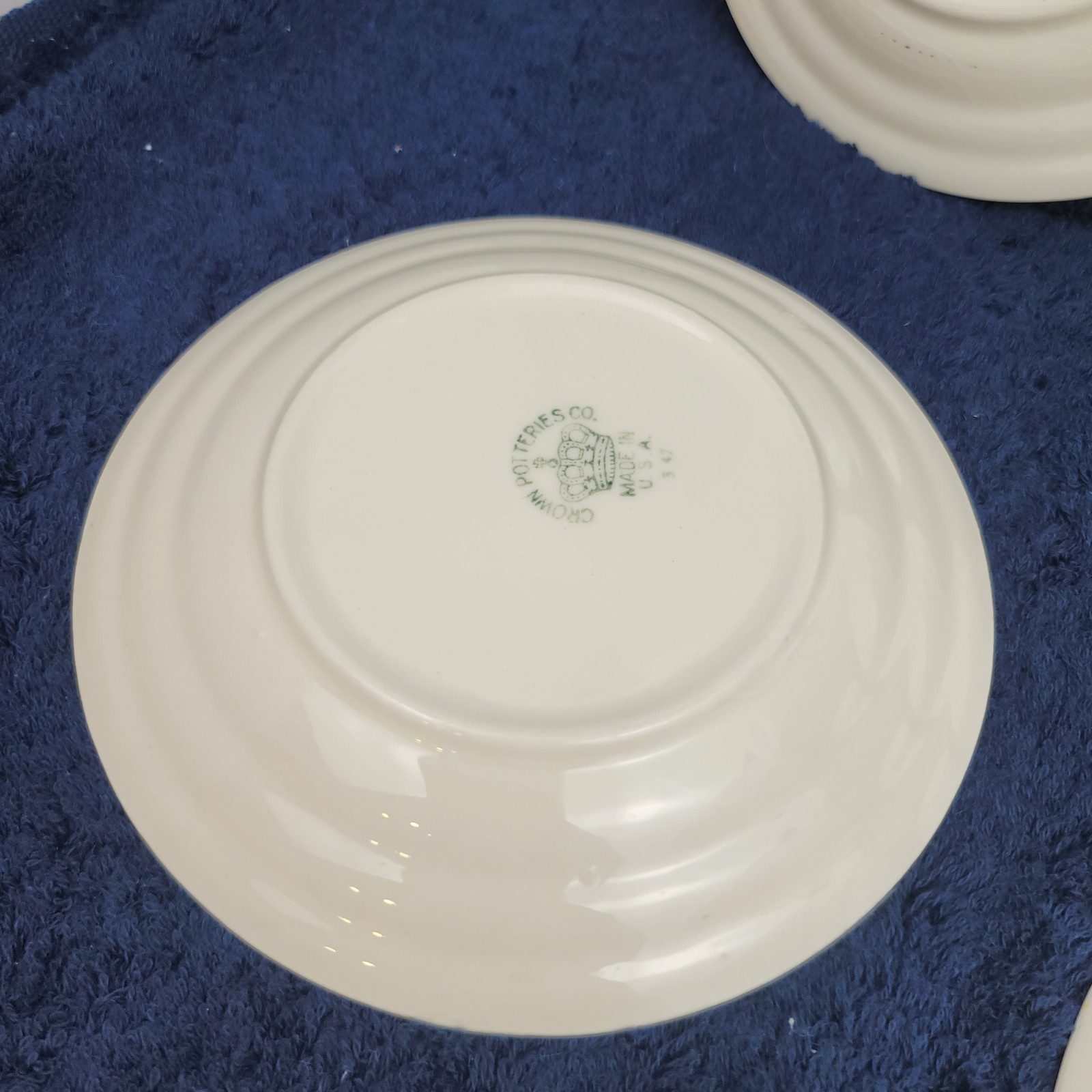 12 Crown Potteries Bread Plates 2 47 Gilt 5 ⁷/⁸” China Victorian DISPLAY ONLY