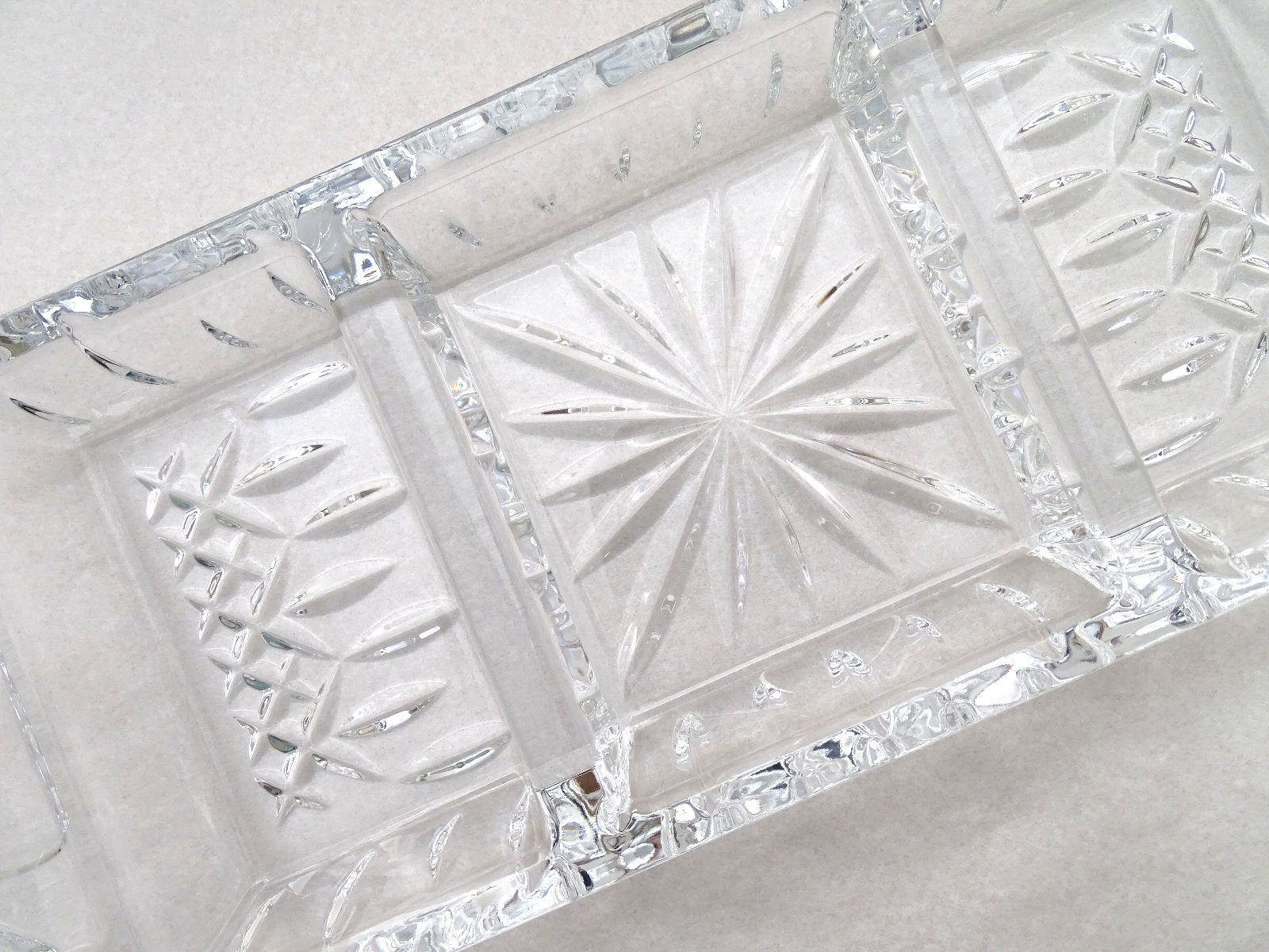 Waterford Crystal Lismore 3-Part Serving Dish / Free Shipping