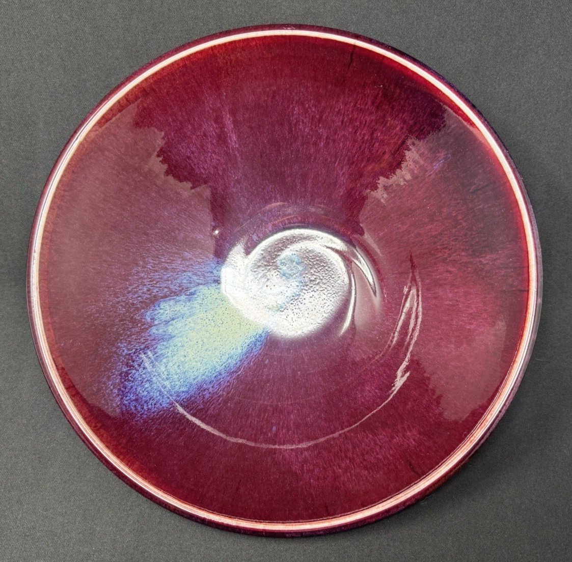 Signed Matthew Patton Orcas Island WA Studio Art Pottery Bowl 11.5″ ~ 1994