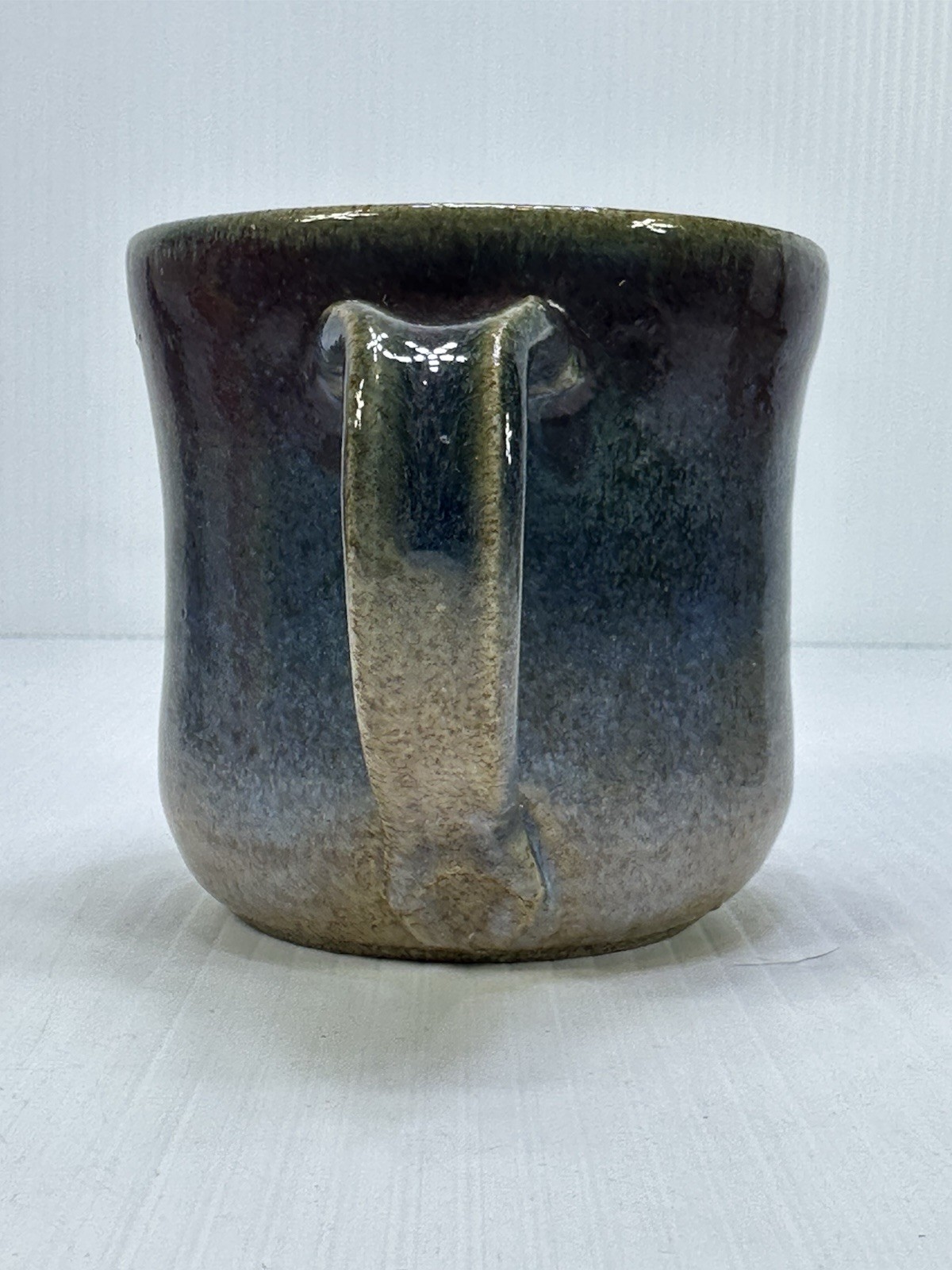 Studio Art Pottery Mug Cup Signed Chattly RI Handmade Hand Thrown