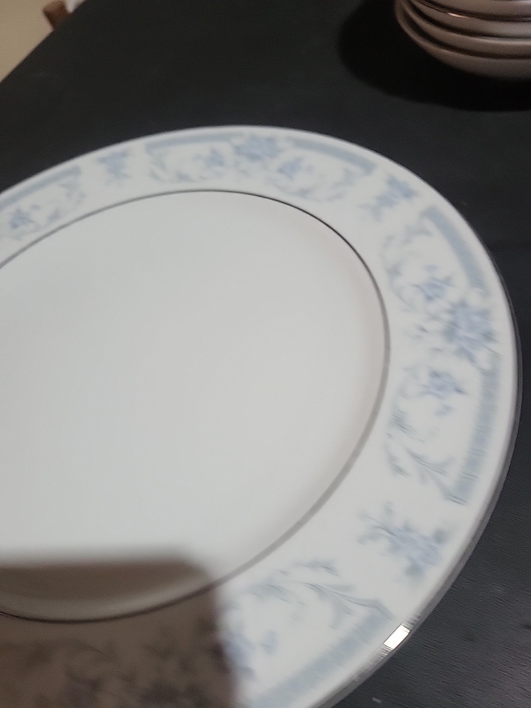 Sheffield Blue Whisper Fine Porcelain China Dinner Plate 1985 Japan Vintage