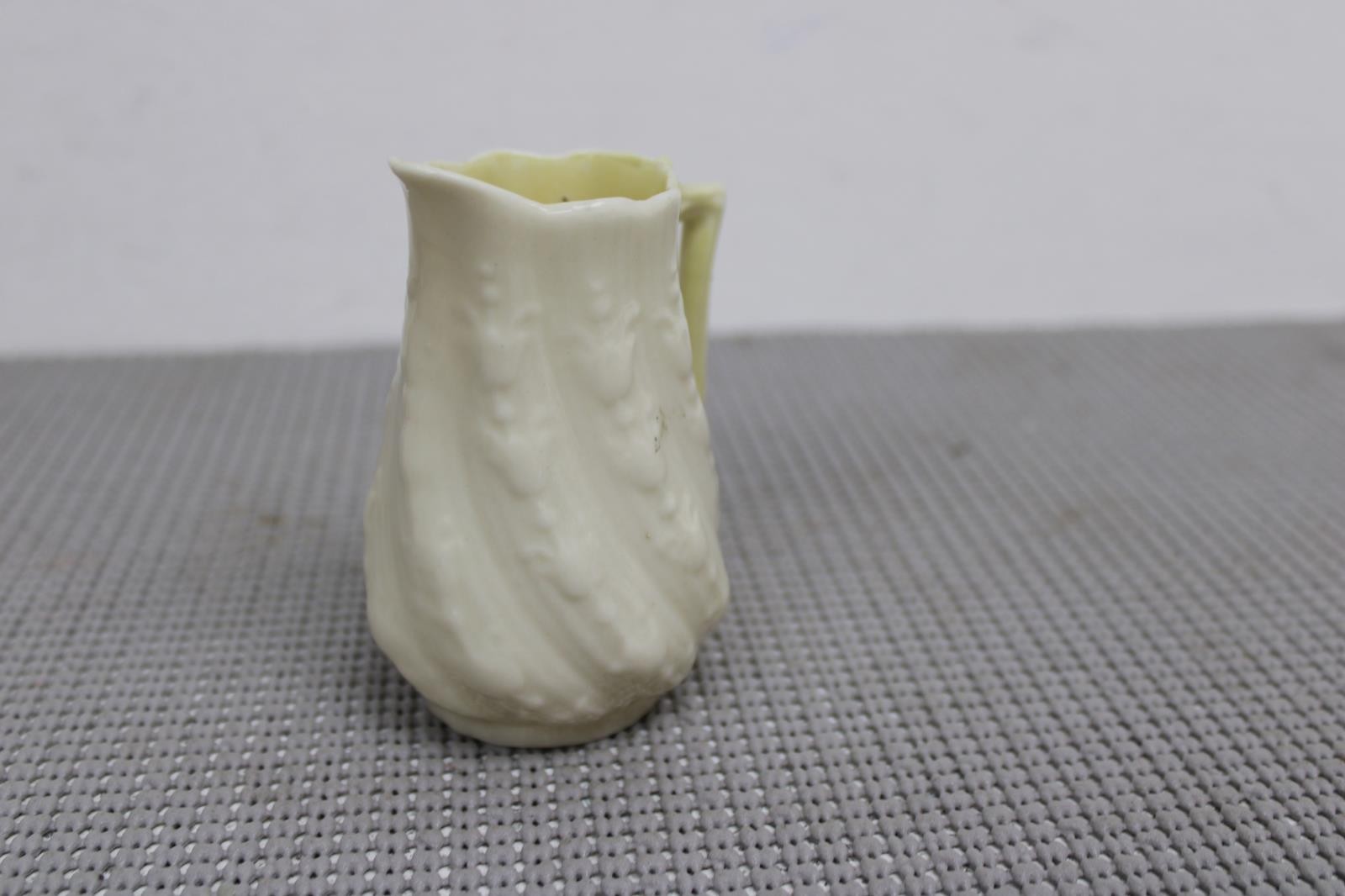 Rare Yellow Belleek Creamer 2nd Black Mark 1891-1926