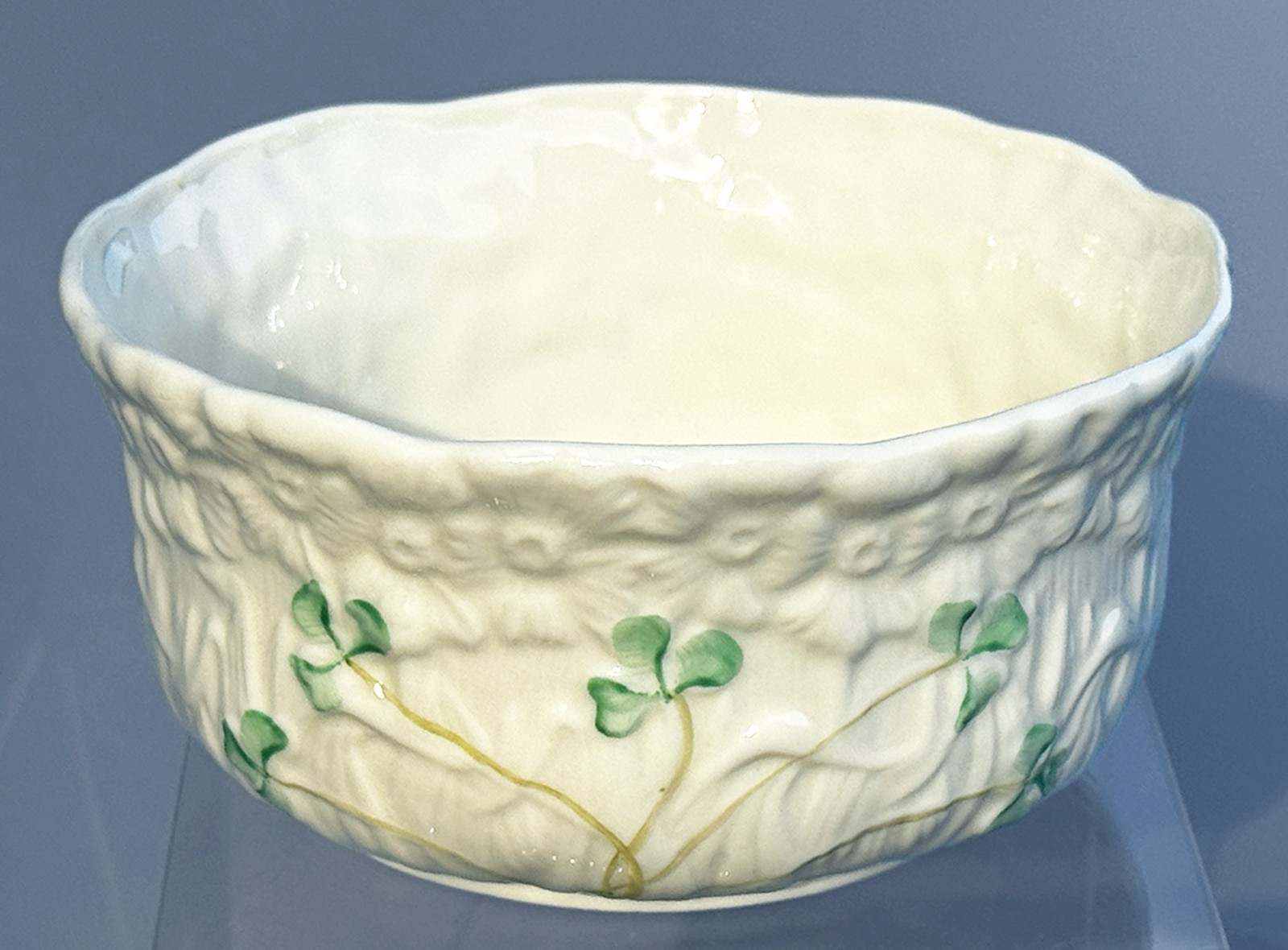 Belleek Shamrock Daisy Bowl, Porcelain, Bonbon Bon Bon, Ireland NEW! Free ship