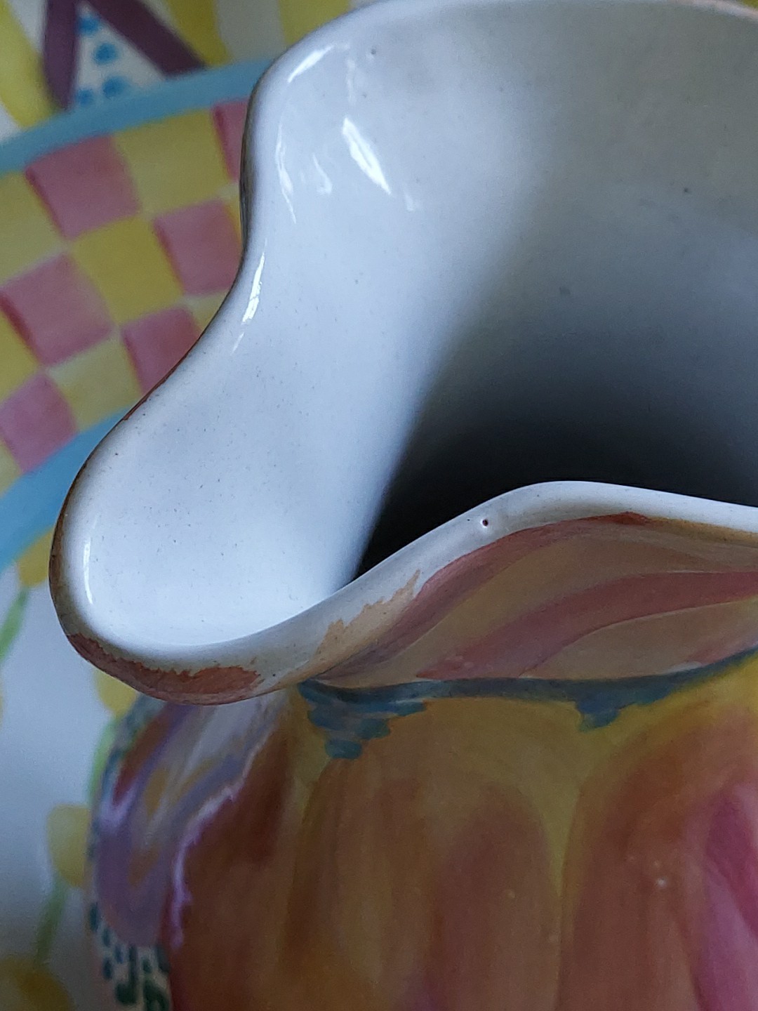 MacKenzie-Childs Keukenhof Ceramic Pitcher 8″