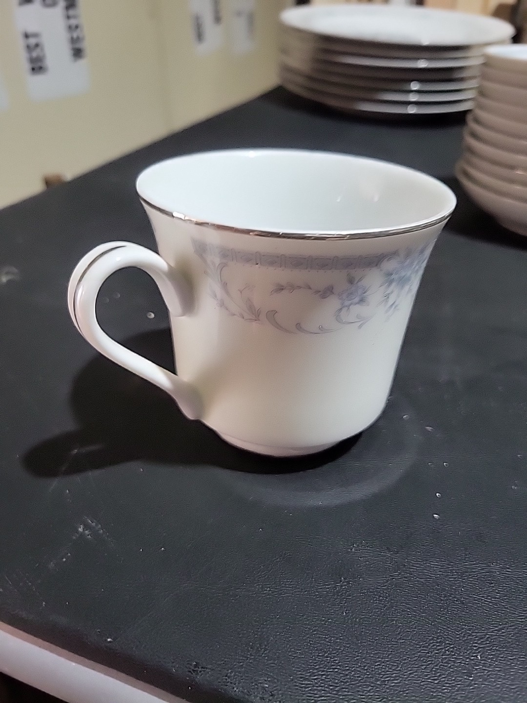 Sheffield Blue Whisper TEA Cup 1985 Porcelain Japan JRB